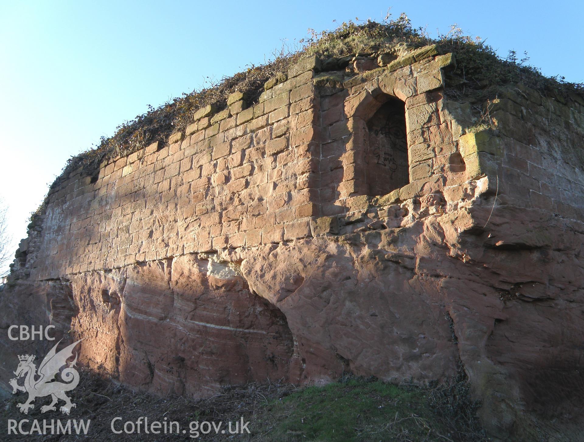 Colour photo of Holt Castle, taken by Paul R. Davis, 11th February 2010.