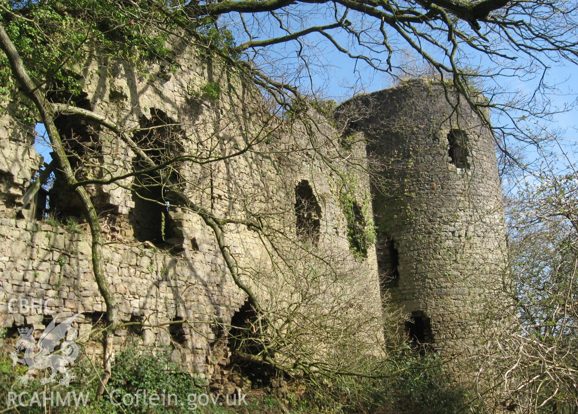 Colour photo of Llanfair Castle, taken by Paul R. Davis, 28th December 2006.