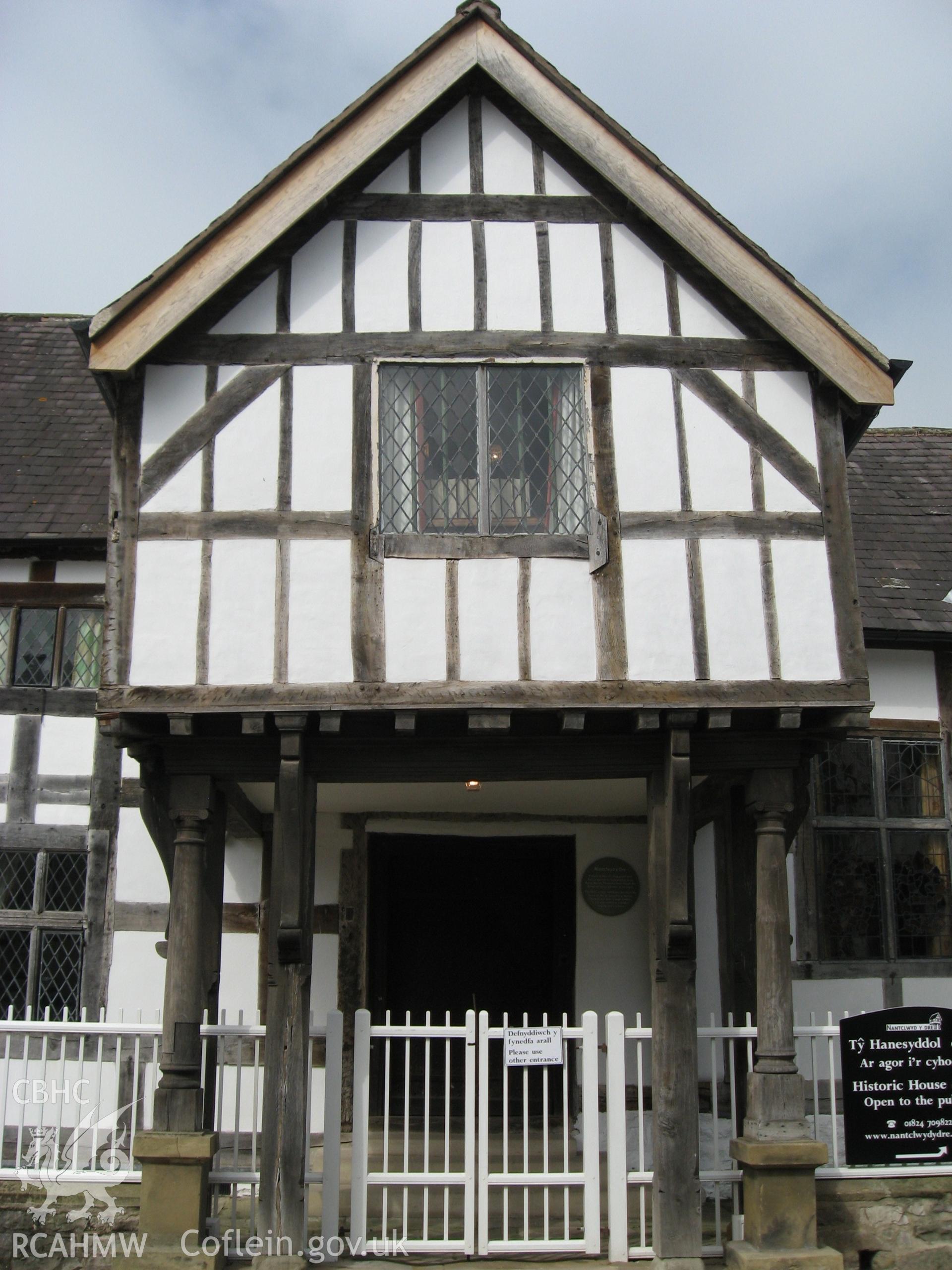 Colour photo showing Nantclwyd House, Ruthin, taken by Paul R. Davis and dated 11th May 2006.