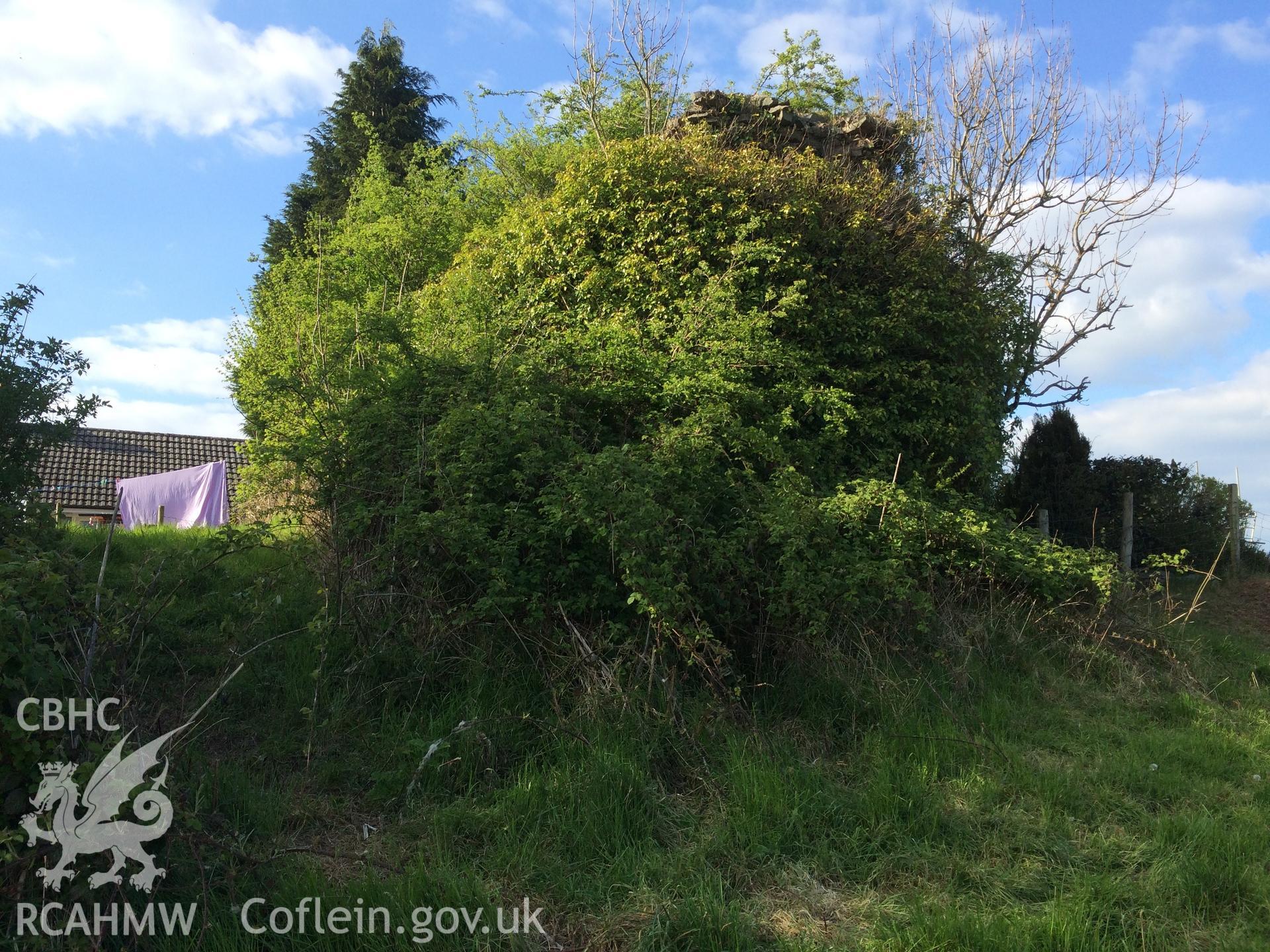 Colour photo showing Castell Du, produced by  Paul R. Davis, 7th May 2017.