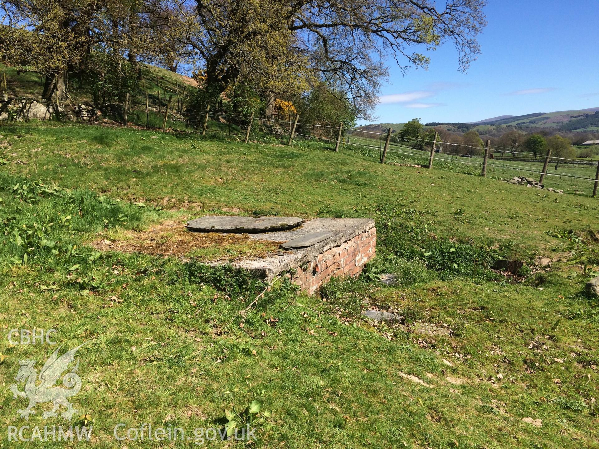 Colour photo showing Llanfor Well,  produced by Paul R. Davis, 22nd April 2017.