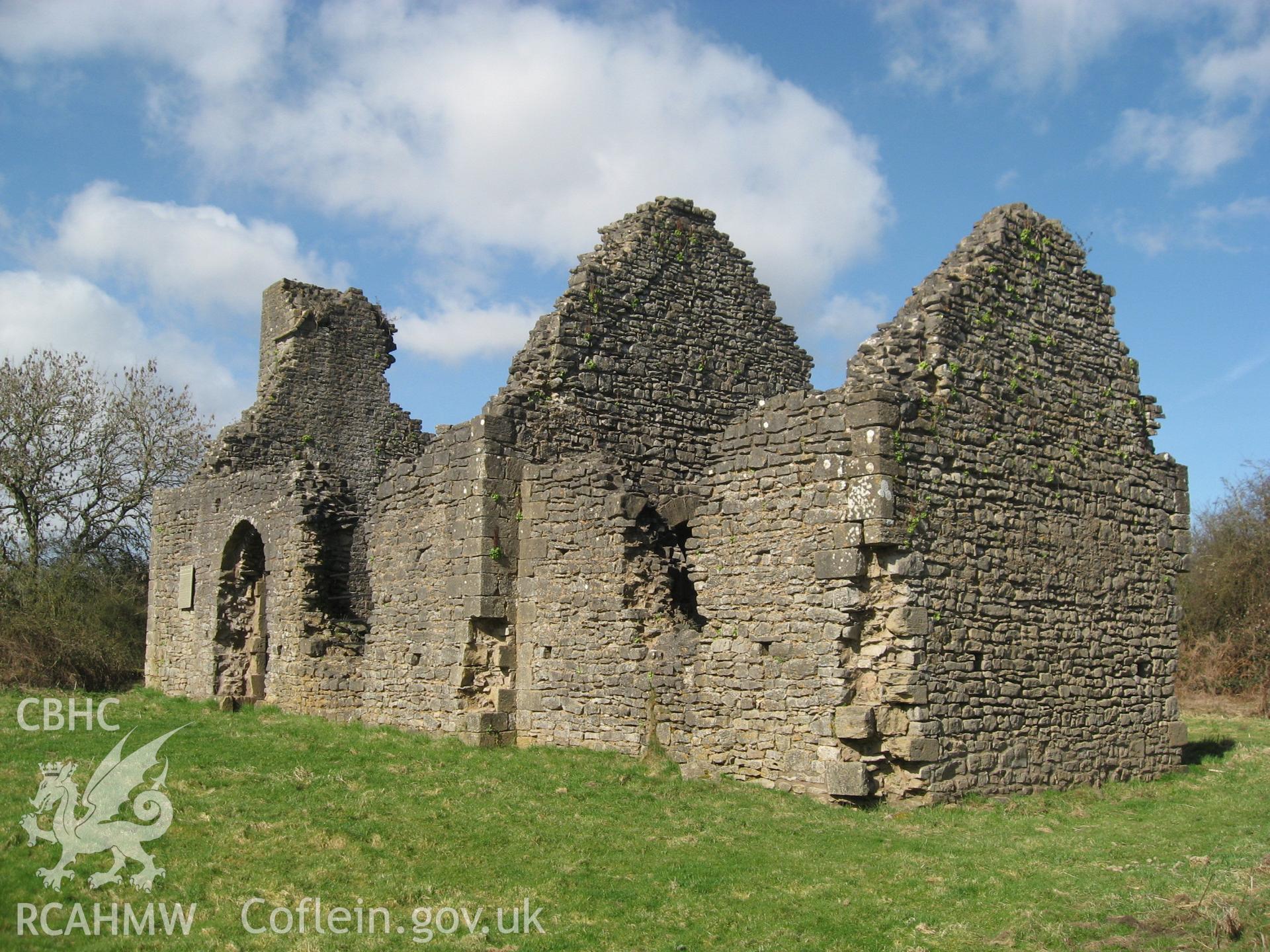 Colour photo of Runston Chapel, taken by Paul R. Davis, 28th December 2006.