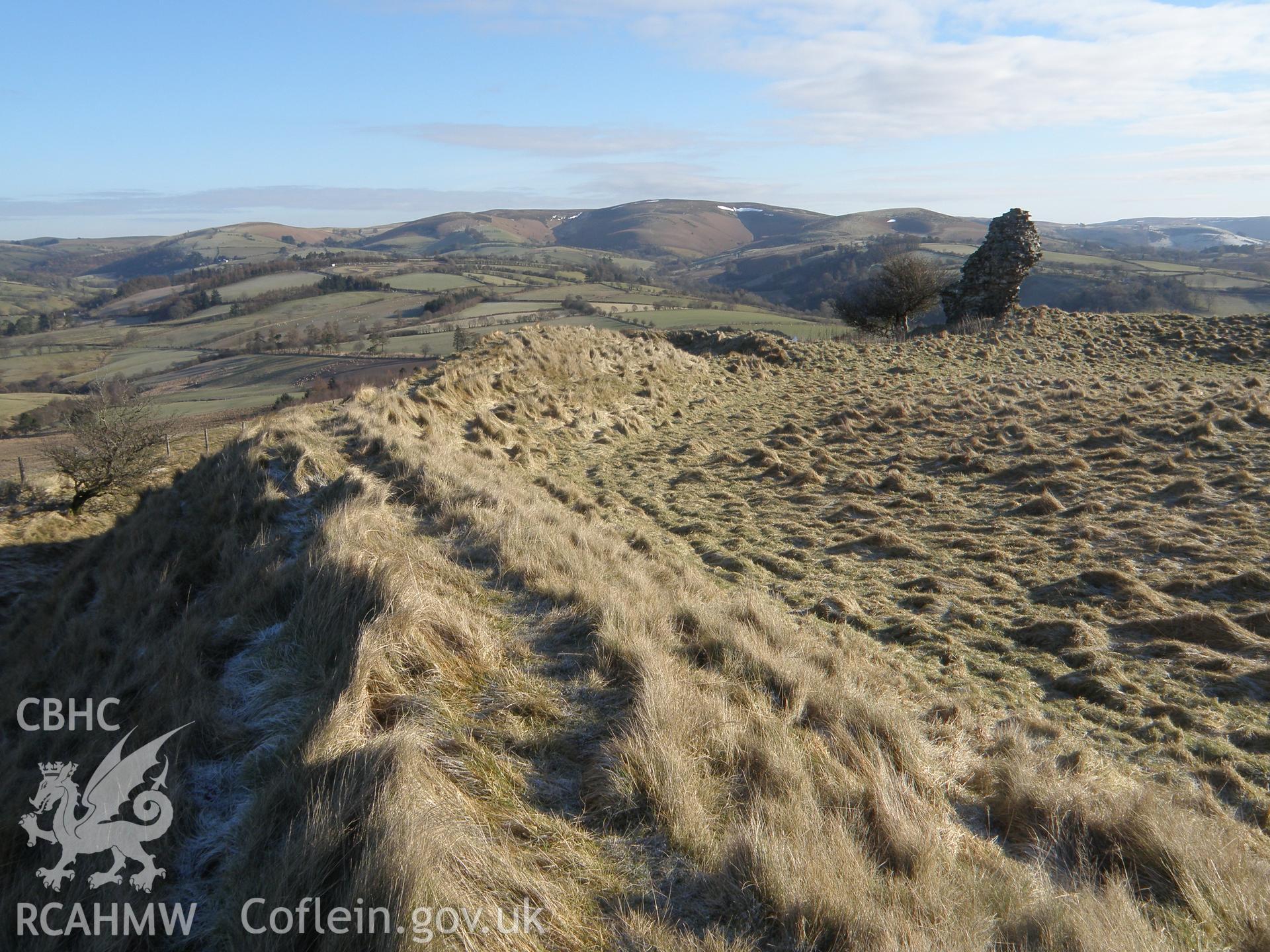 Colour photo of Castell Tinboeth, taken by Paul R. Davis, 11th February 2010.