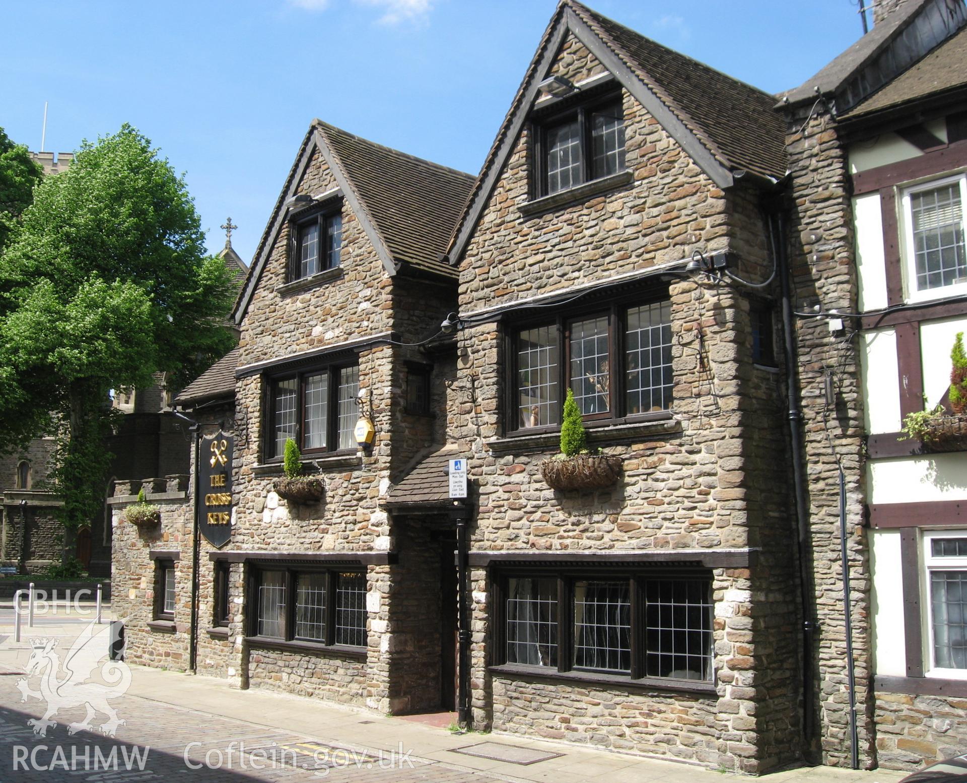 Colour photo of Cross Keys Inn, Swansea, taken by Paul R. Davis and dated 4th March 2006.