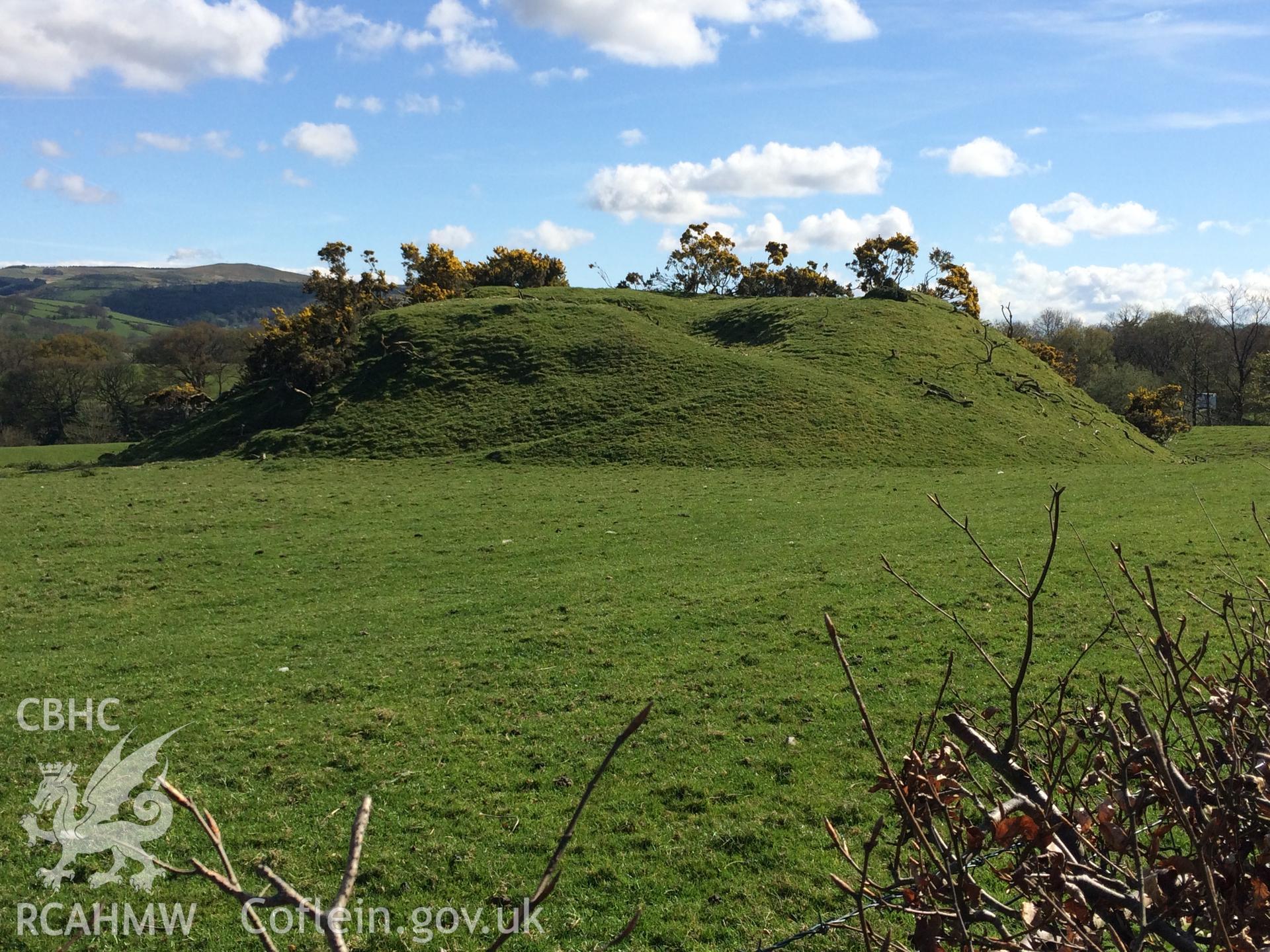 Colour photo showing Tomen Llanio, produced by Paul R. Davis,  23rd April 2017.