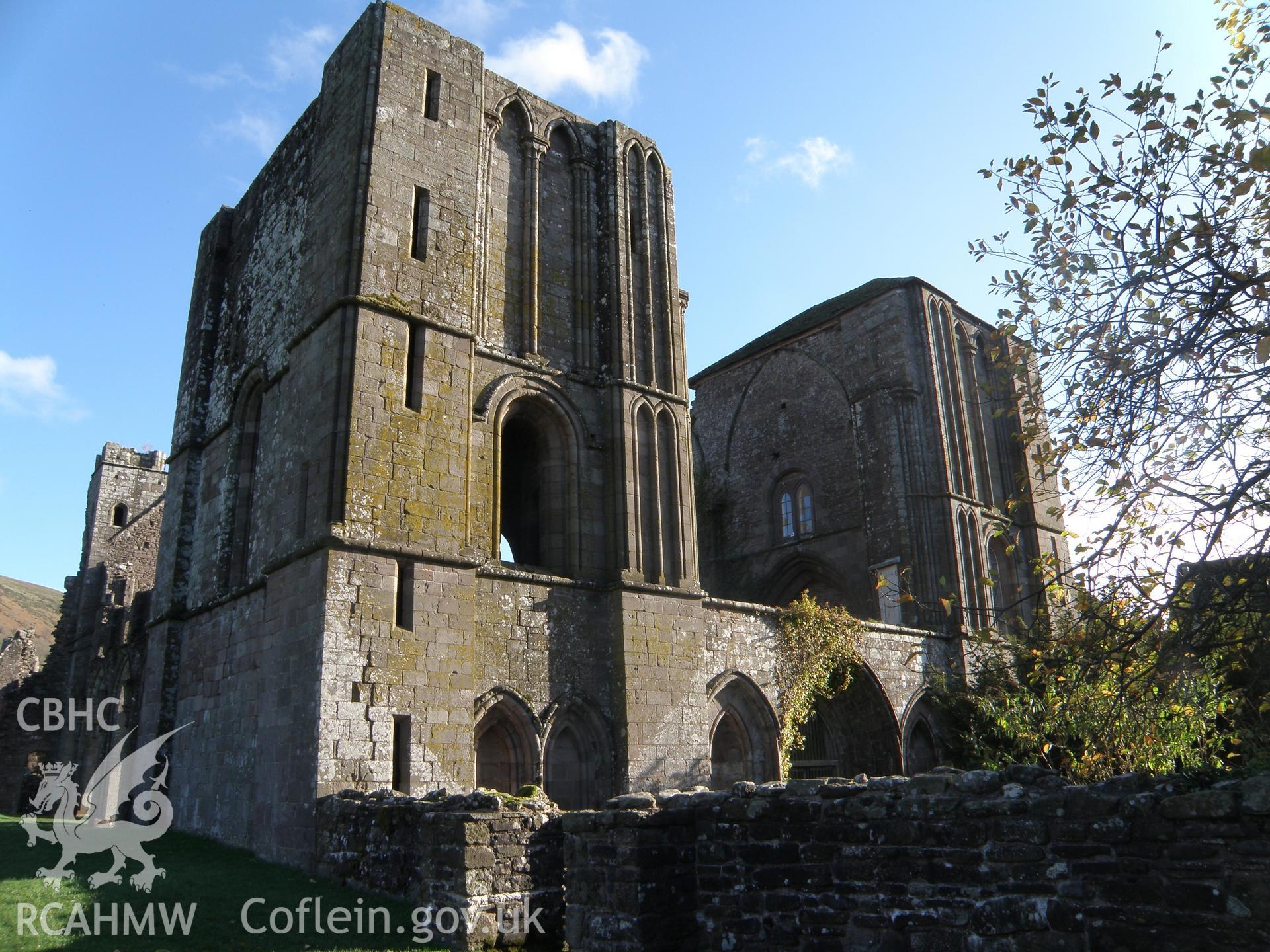 Colour photo of Llanthony Abbey, taken by Paul R. Davis, 13th November 2010.