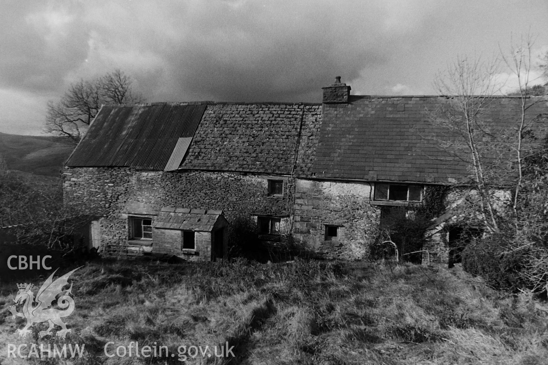 Black and white photo showing Tyntyle, taken by Paul R. Davis, 1990.