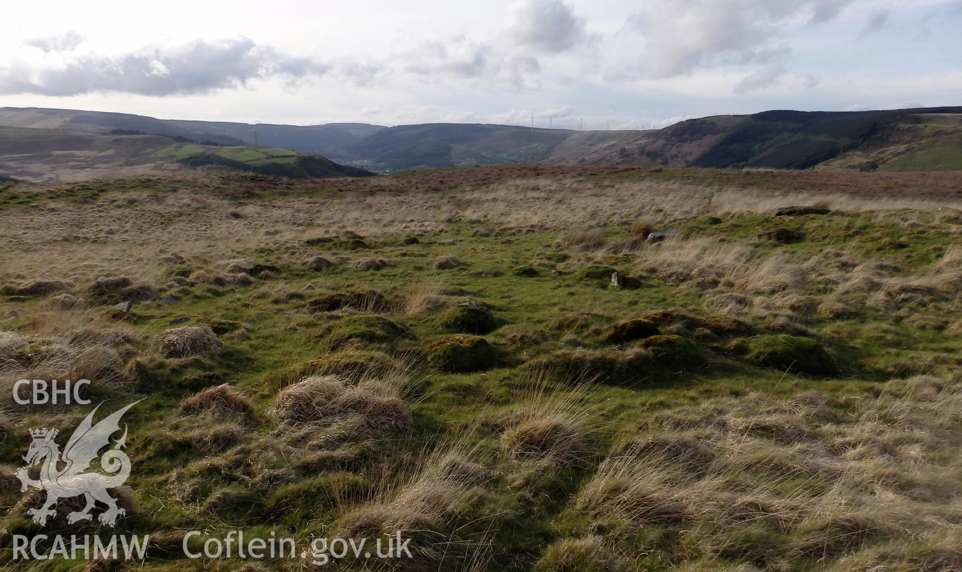 Colour photo showing Rhondda Stonehenge, taken by Paul R. Davis and dated 9th May 2015.