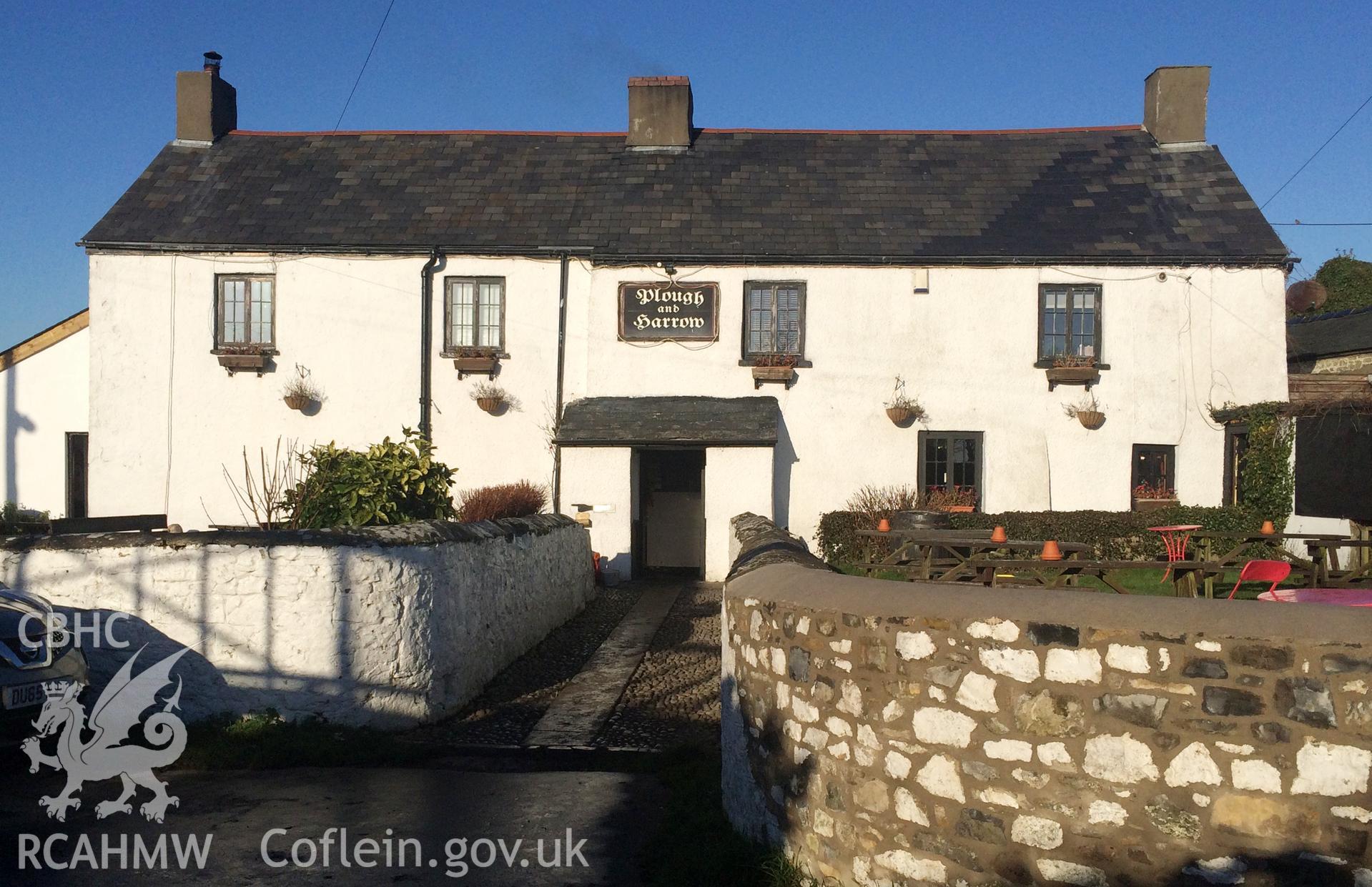 Colour photo of Plough and Harrow, produced by  Paul R. Davis,  28th Dec 2016.