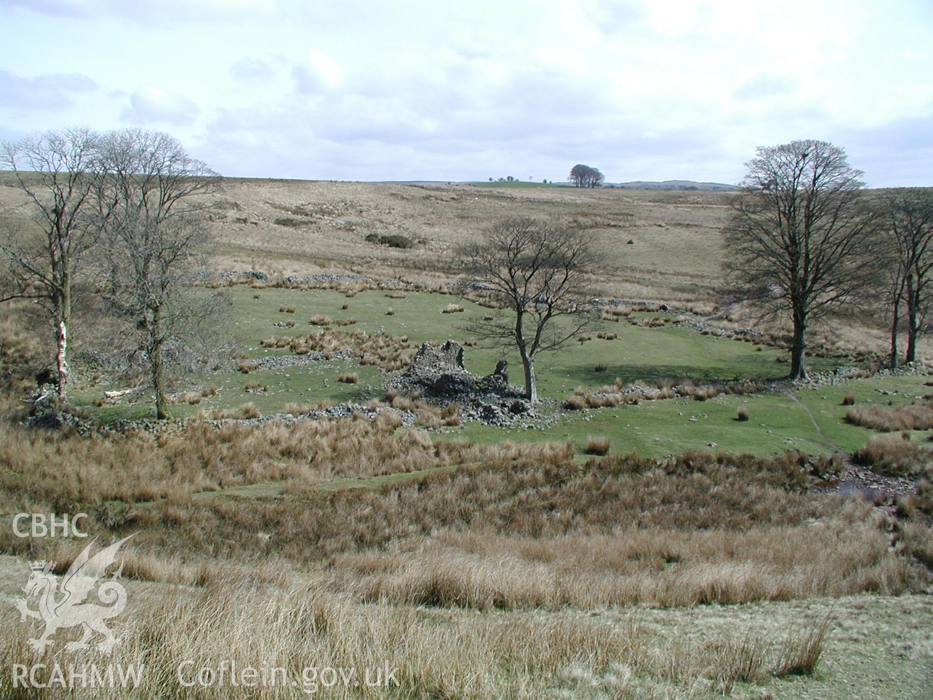 Digital photograph of Cwm Moel Farmstead taken on 10/04/2003 by Cambrian Archaeological Projects during the Pontsticill Upland Survey