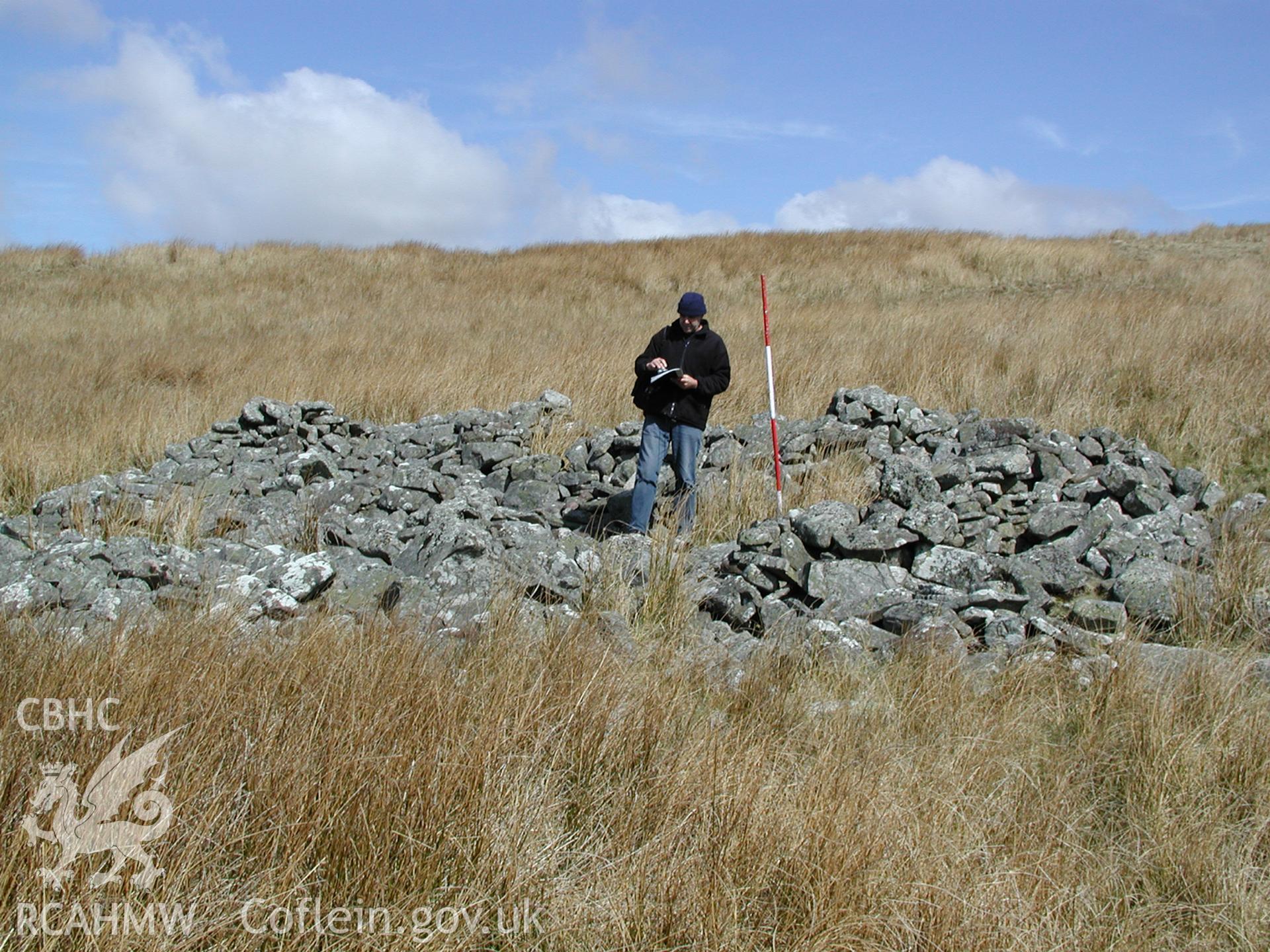 Digital photograph of Cefn Car Enclosure XVII taken on 03/04/2003 by Cambrian Archaeological Projects during the Pontsticill Upland Survey