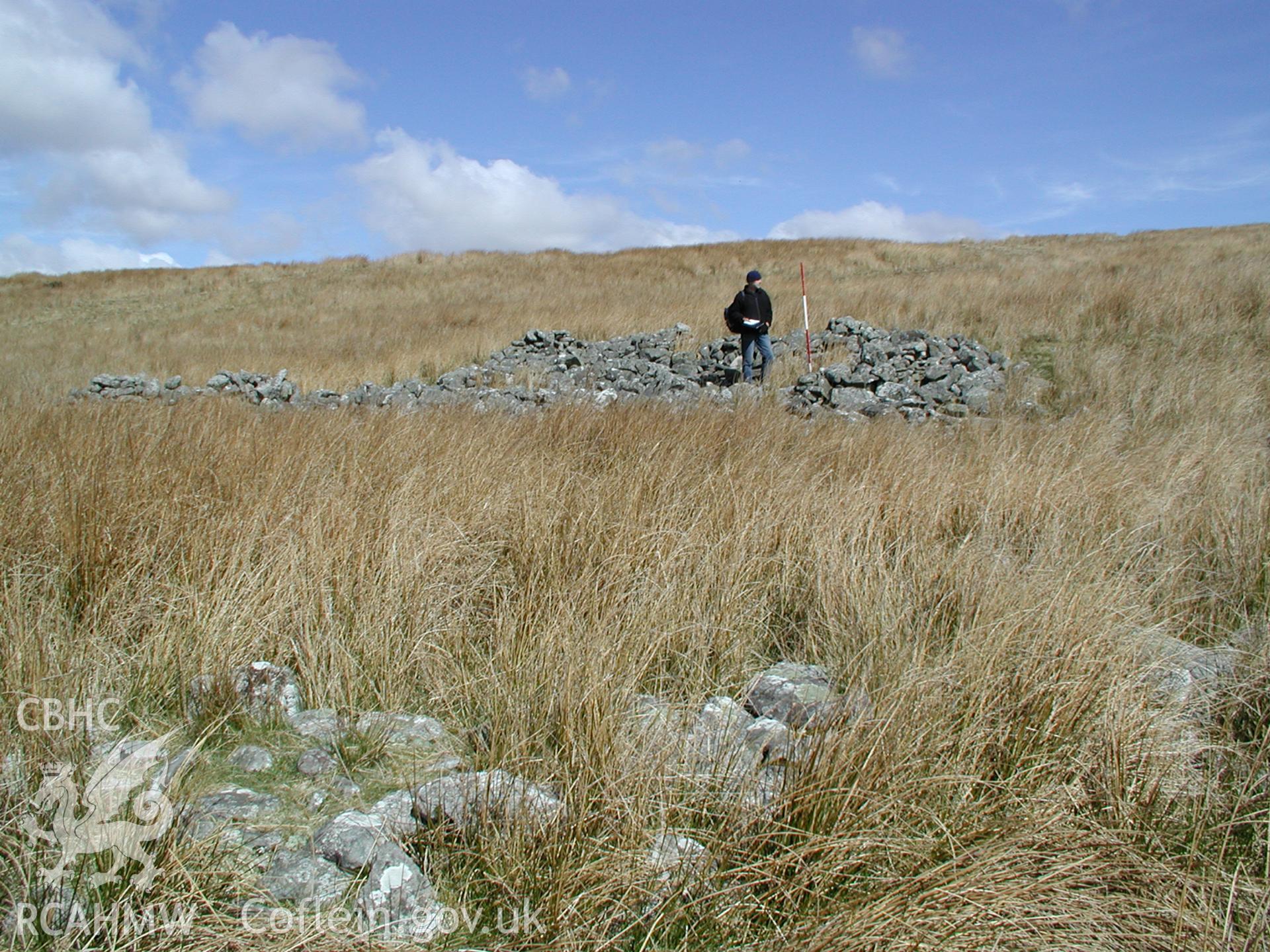 Digital photograph of Cefn Car Enclosure XVII taken on 03/04/2003 by Cambrian Archaeological Projects during the Pontsticill Upland Survey