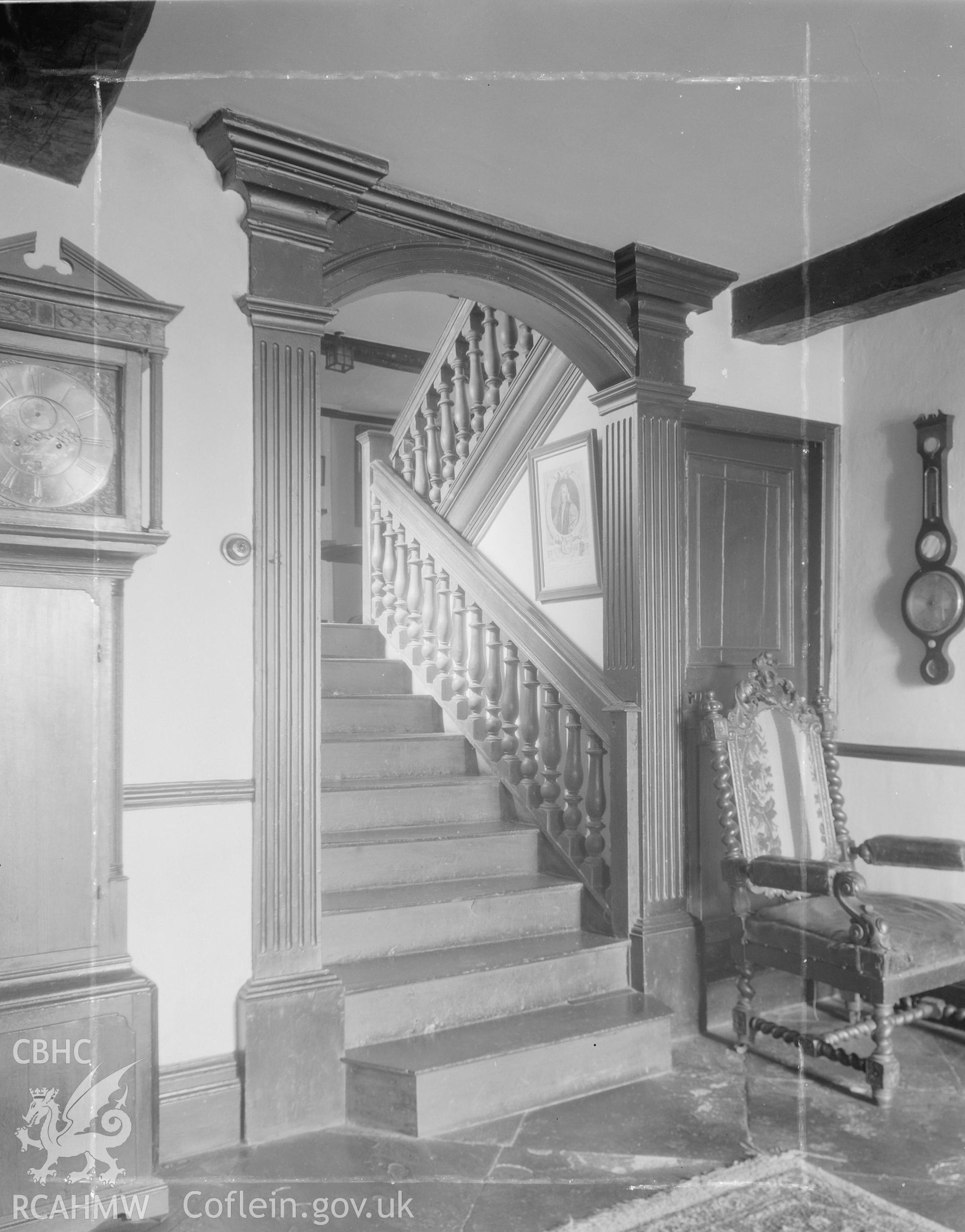 View of the staircase from the hall