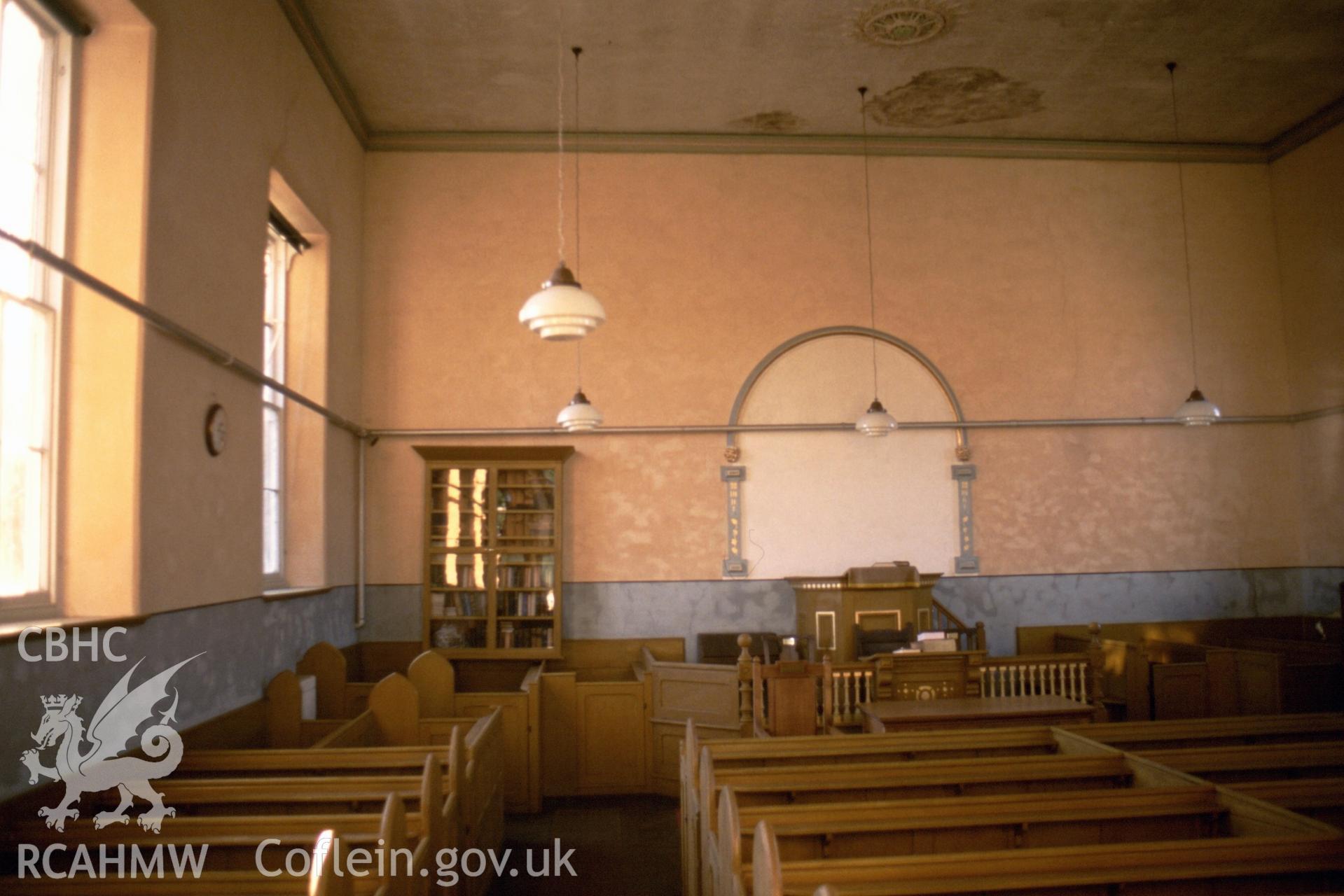 Interior, view to pulpit & set far & LH corner