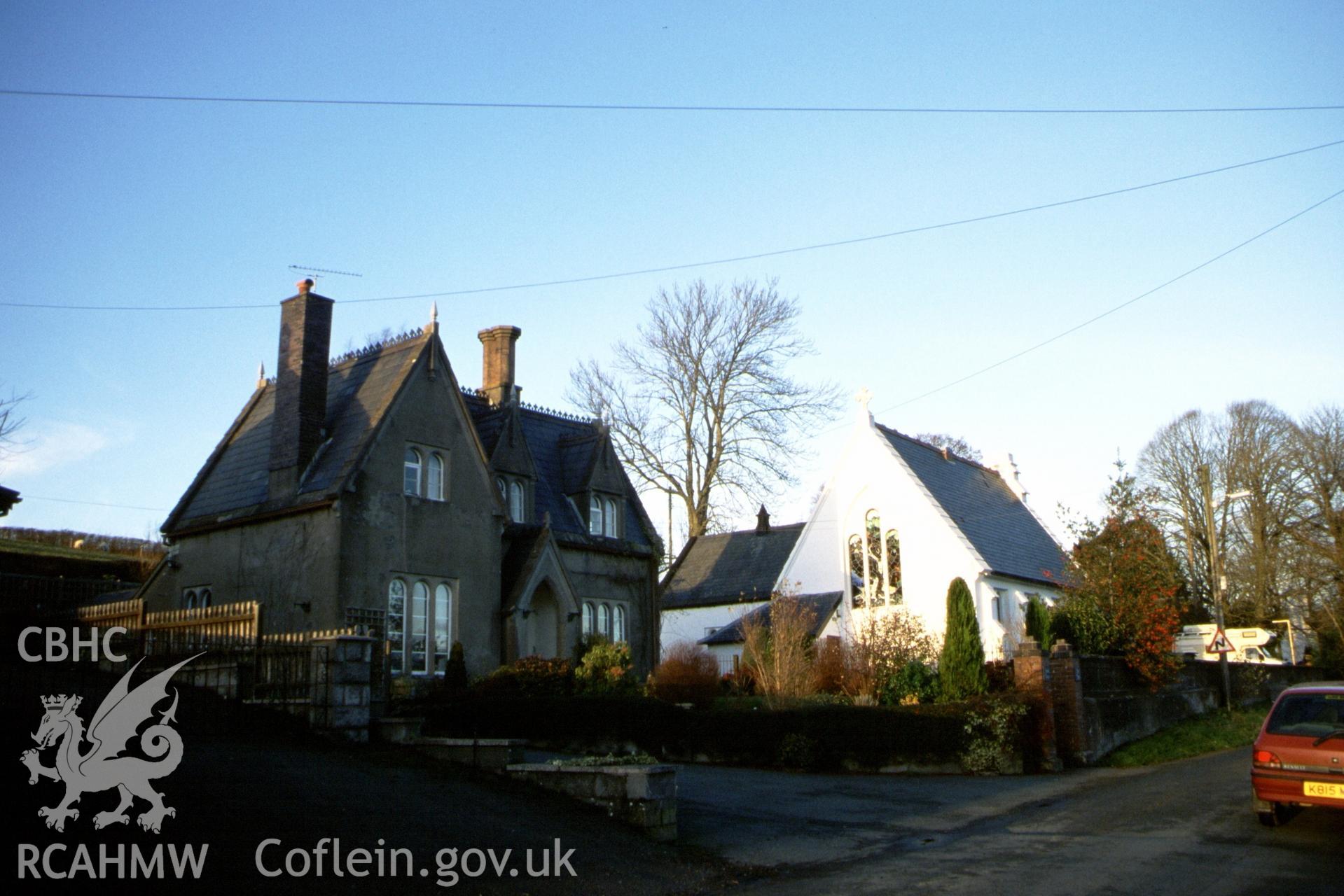 Exterior, SW. gable end and SE. long wall.