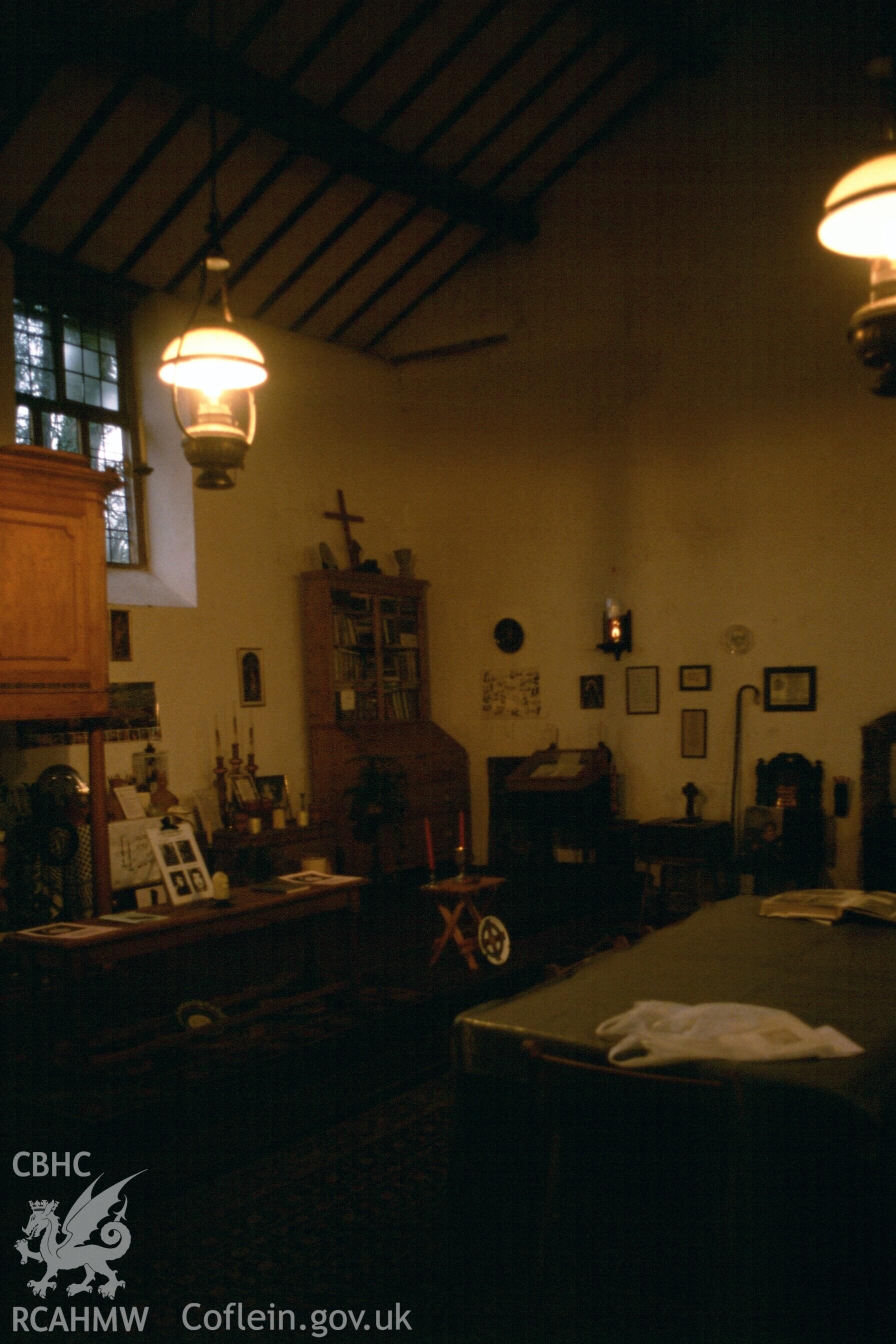 Interior, view to NW. corner