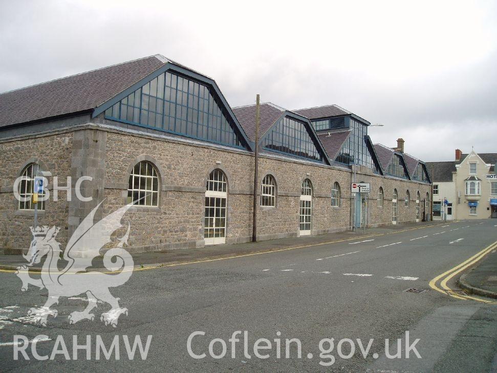 Colour digital photograph showing Market Hall, Pembroke Dock taken by Phil Kingdom, 2009.