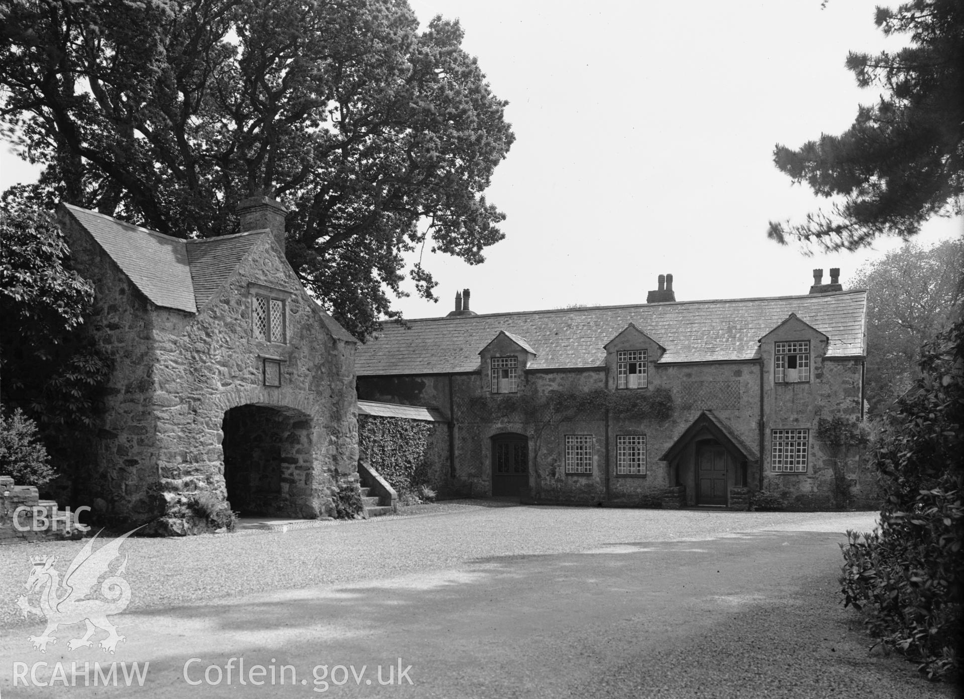 Exterior view showing the gatehouse from the north-west.