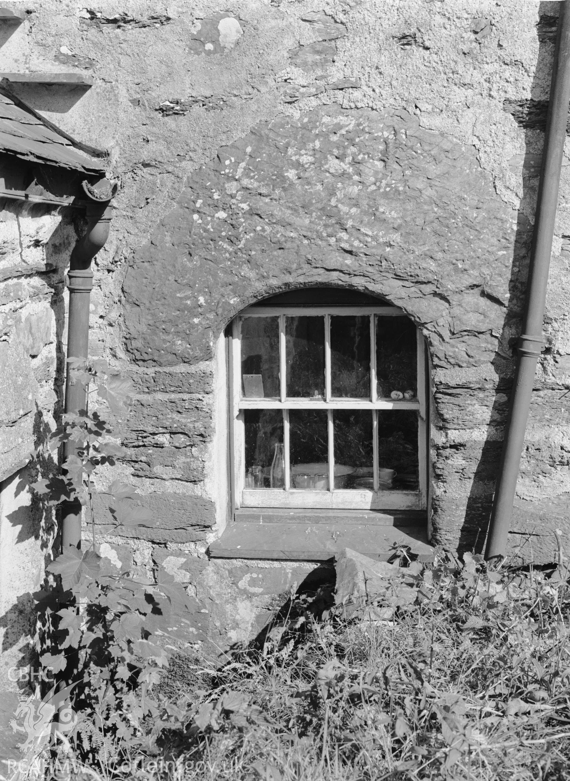 Exterior view showing the south door.