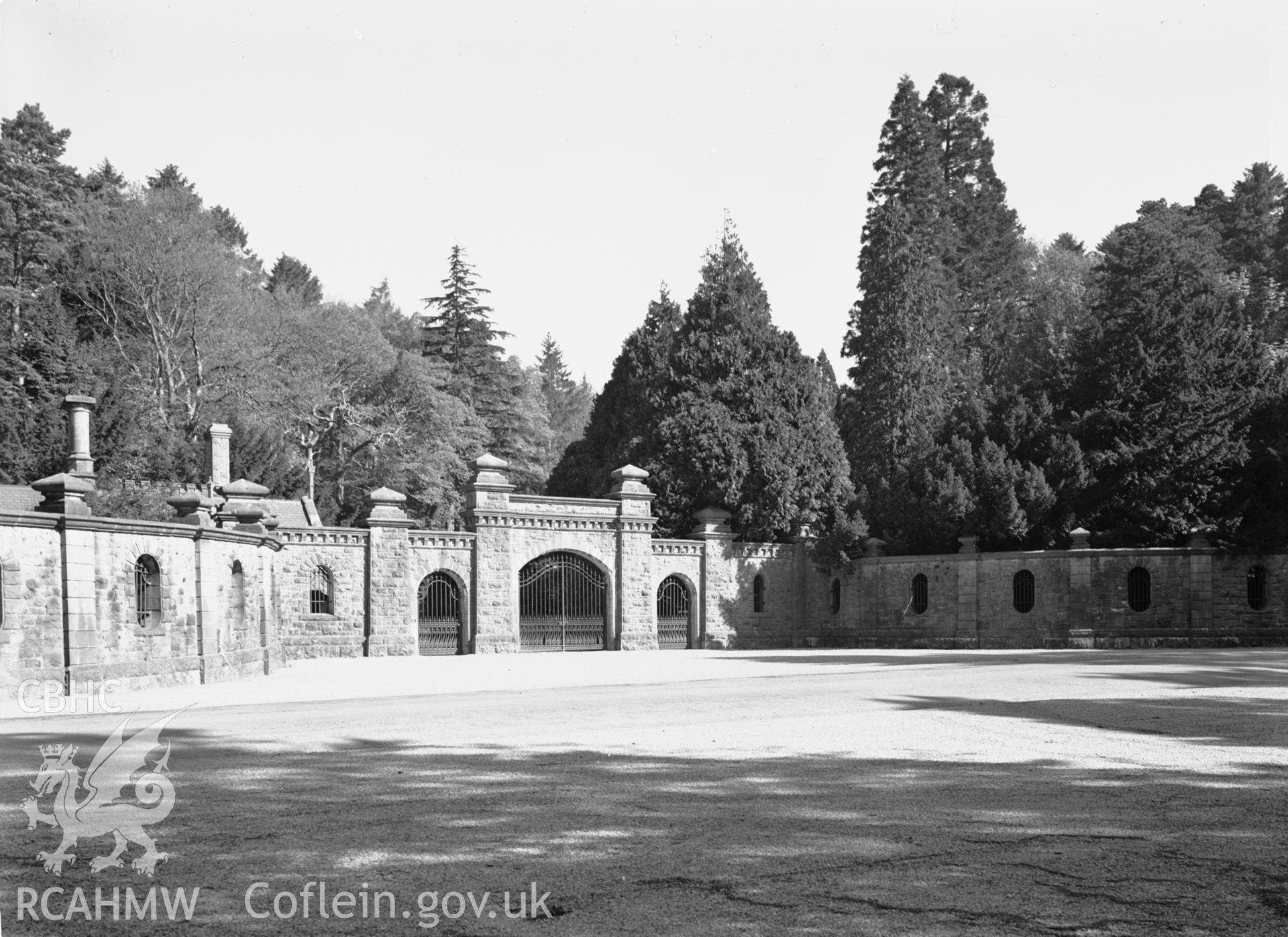 The main gates.