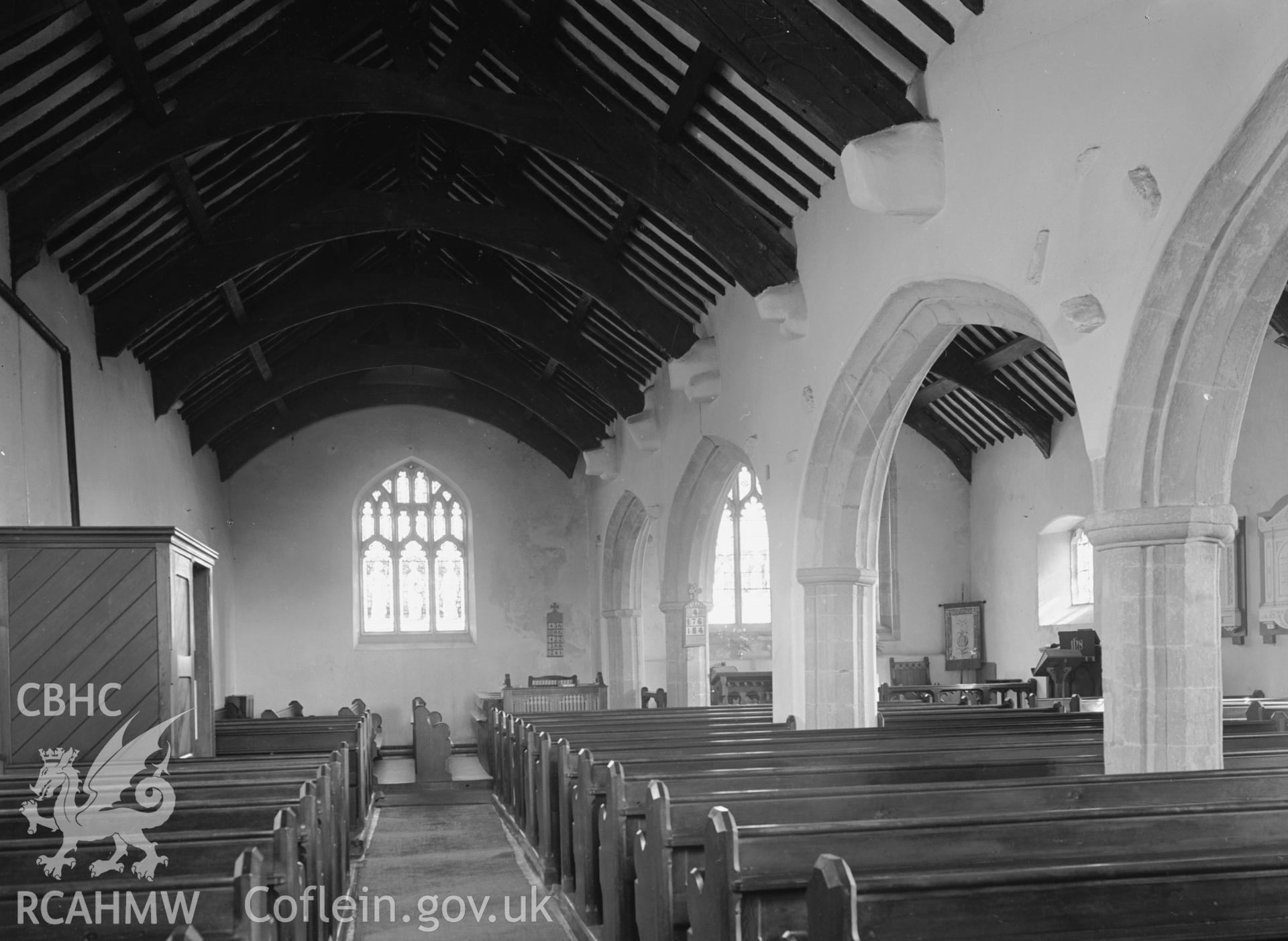 Interior view looking east.