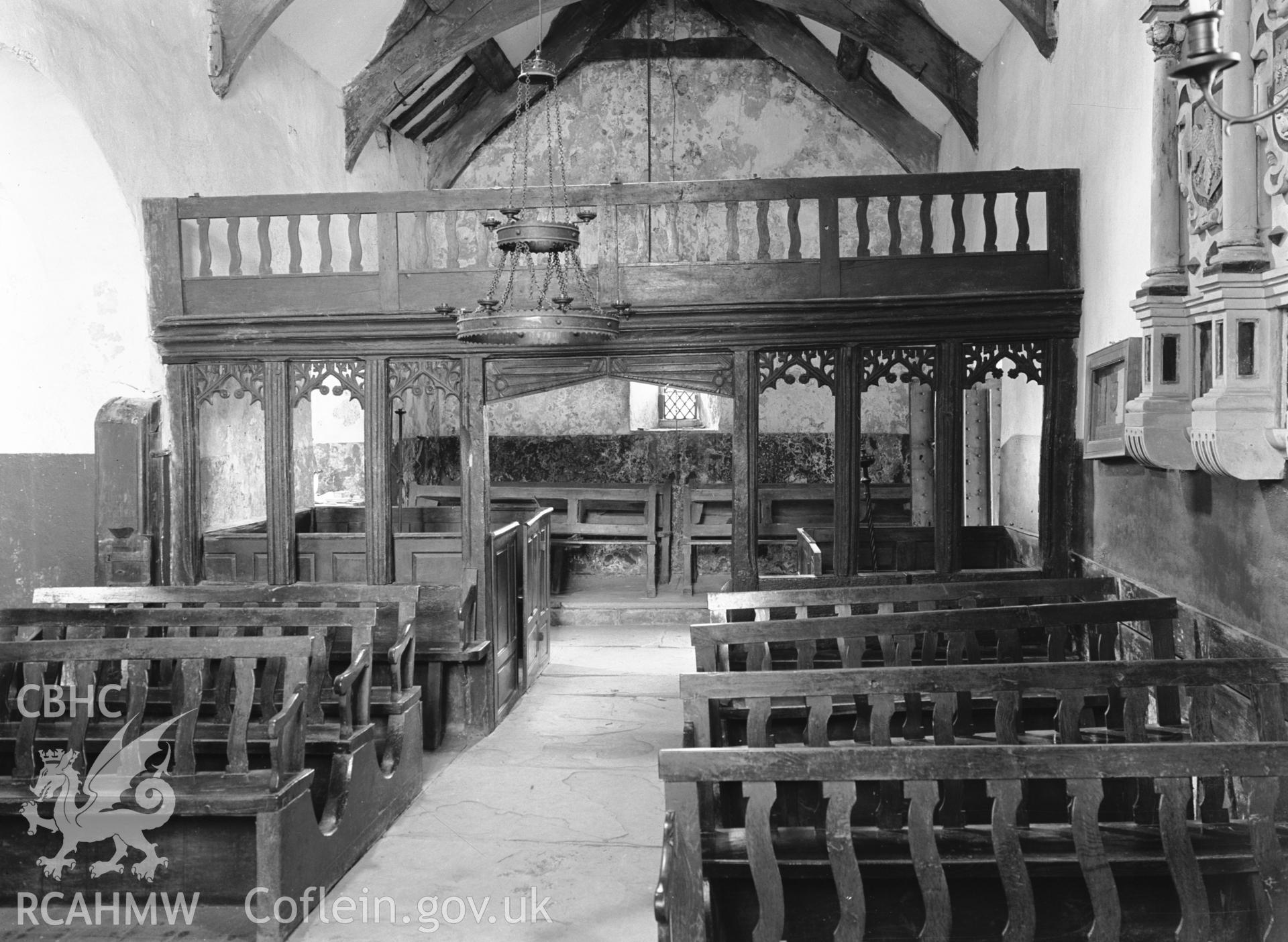 Interior view looking west.