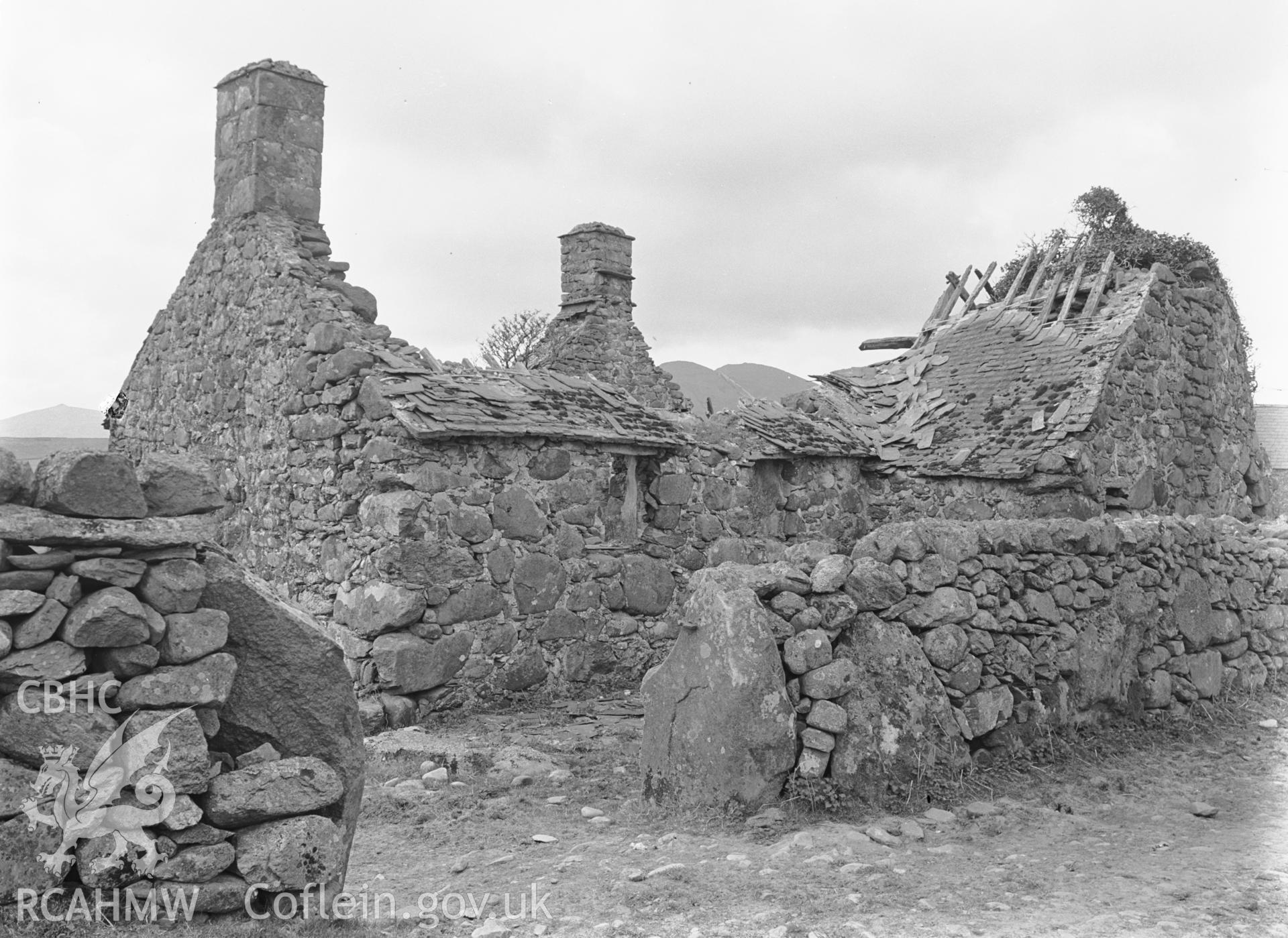 View of ruins from the east