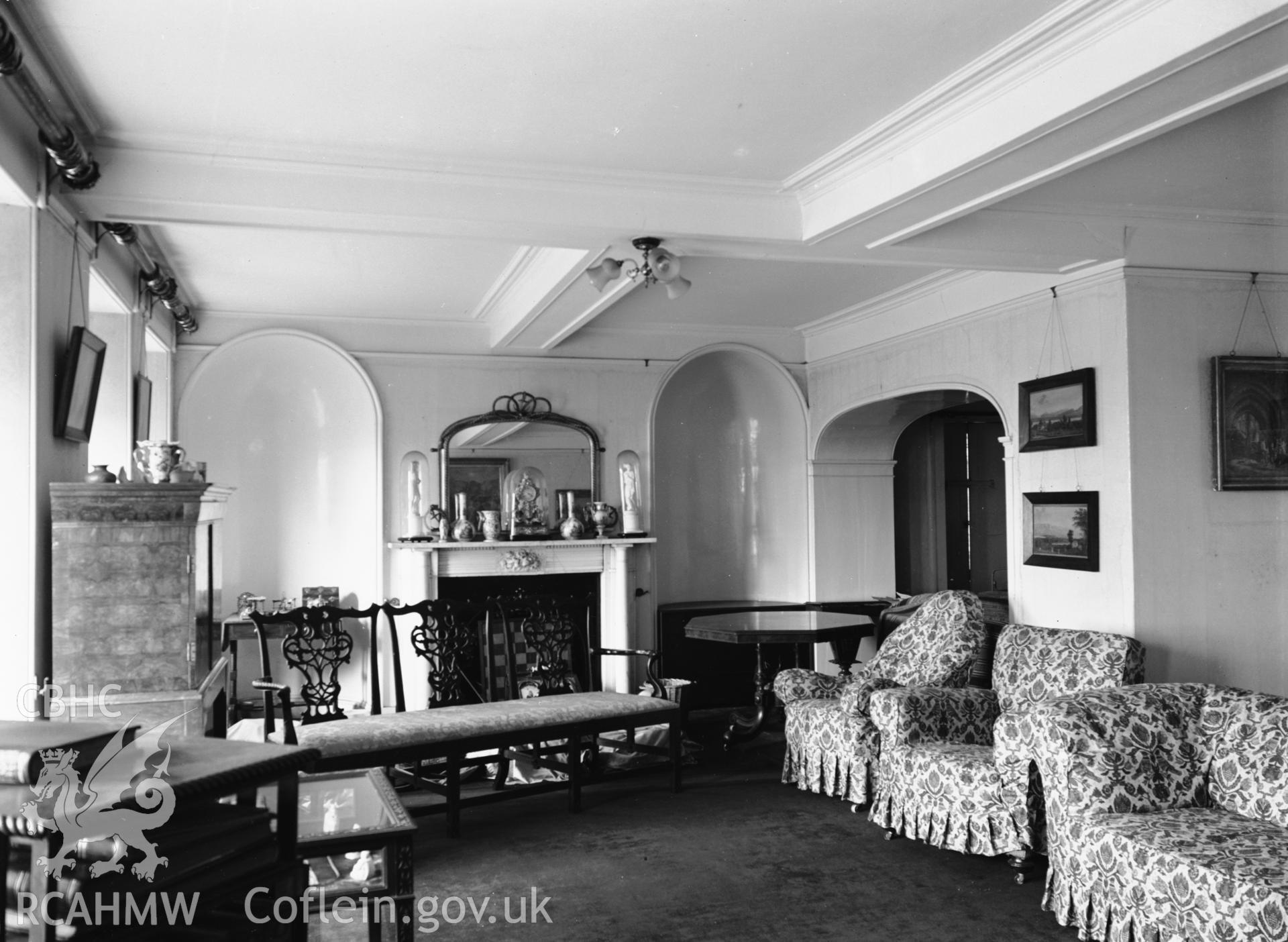 Interior view showing drawing room.