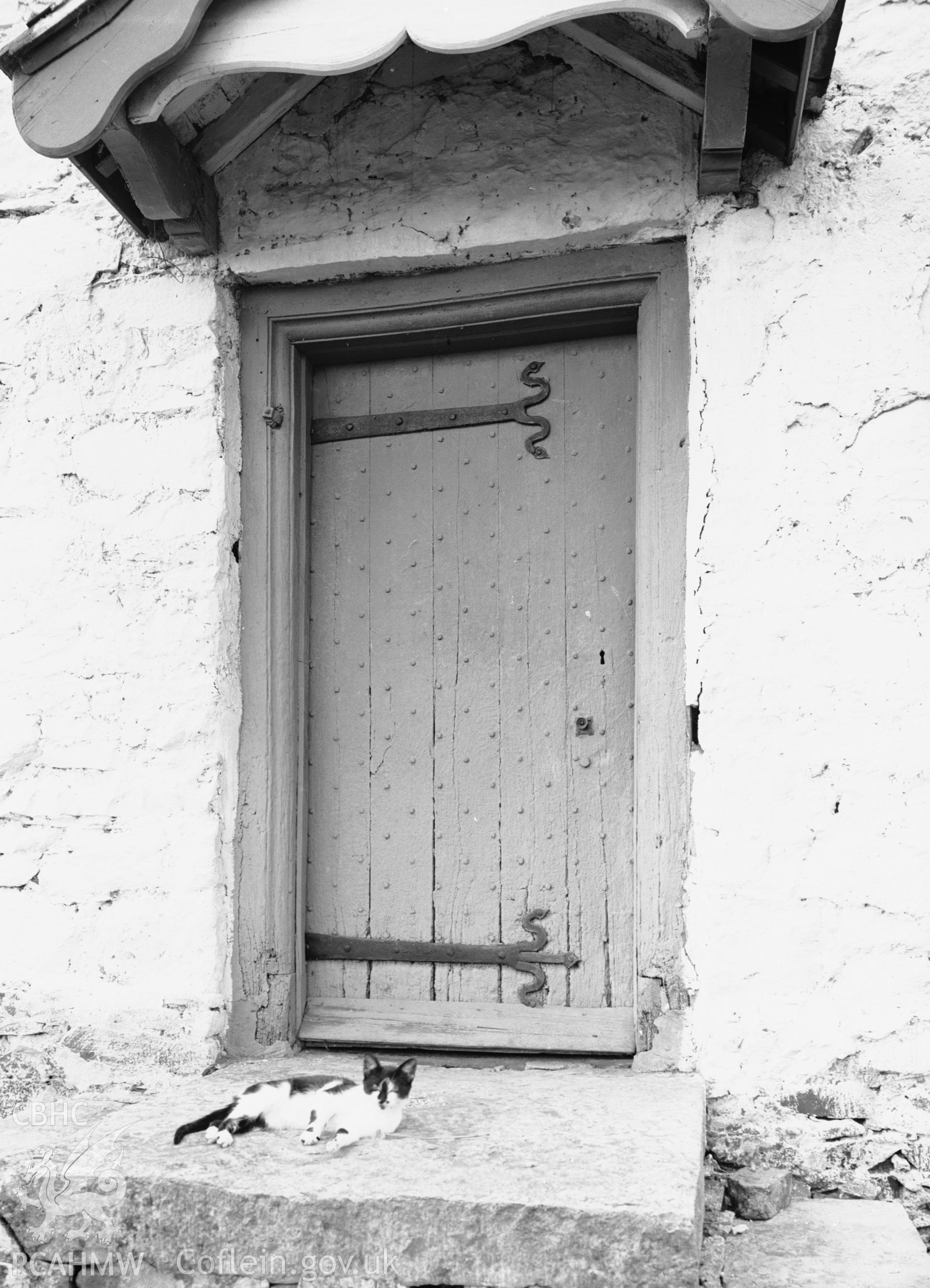 Deatil of south studded door