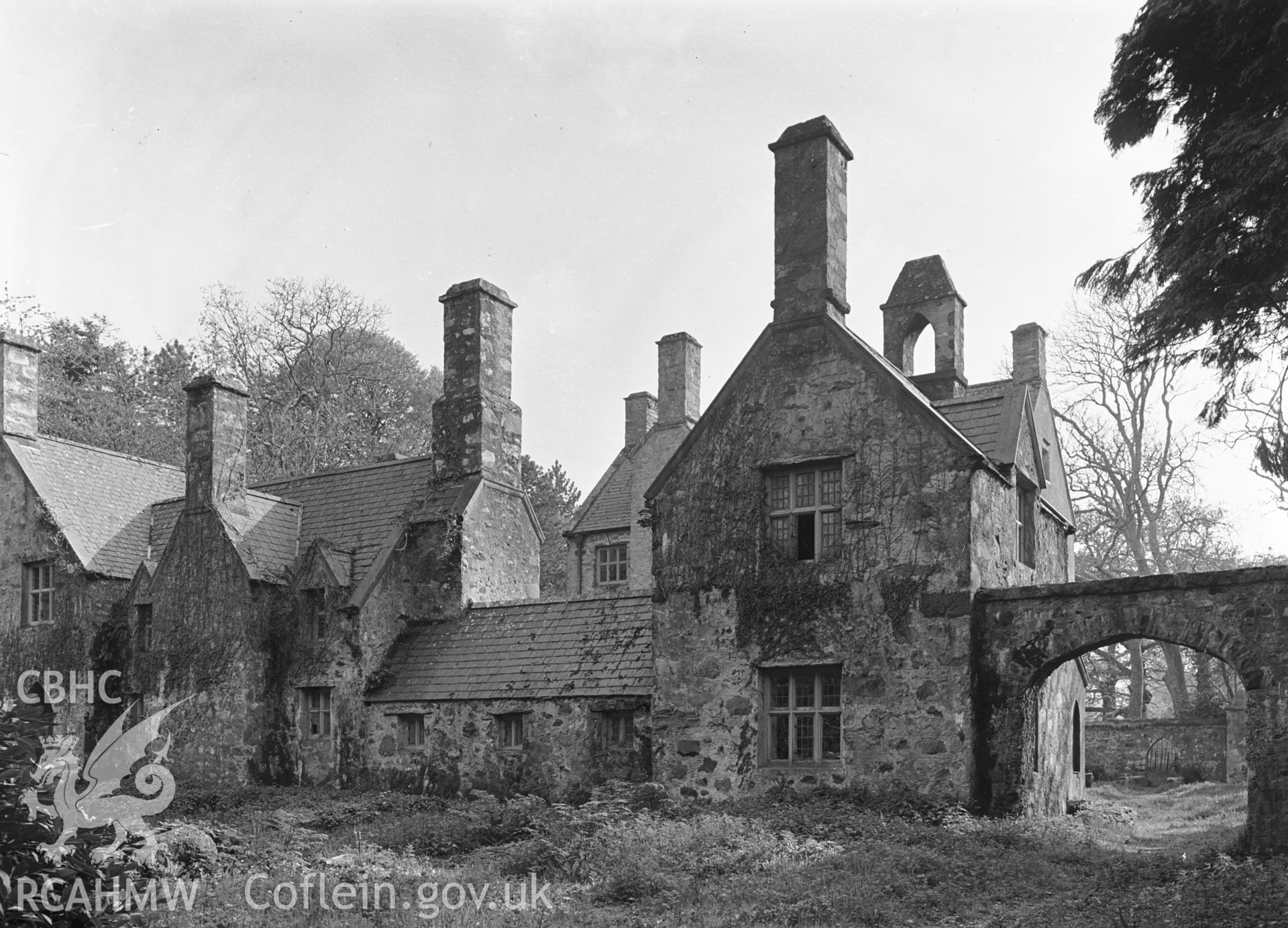 Exterior view showing the stables and outbuildings from the north.