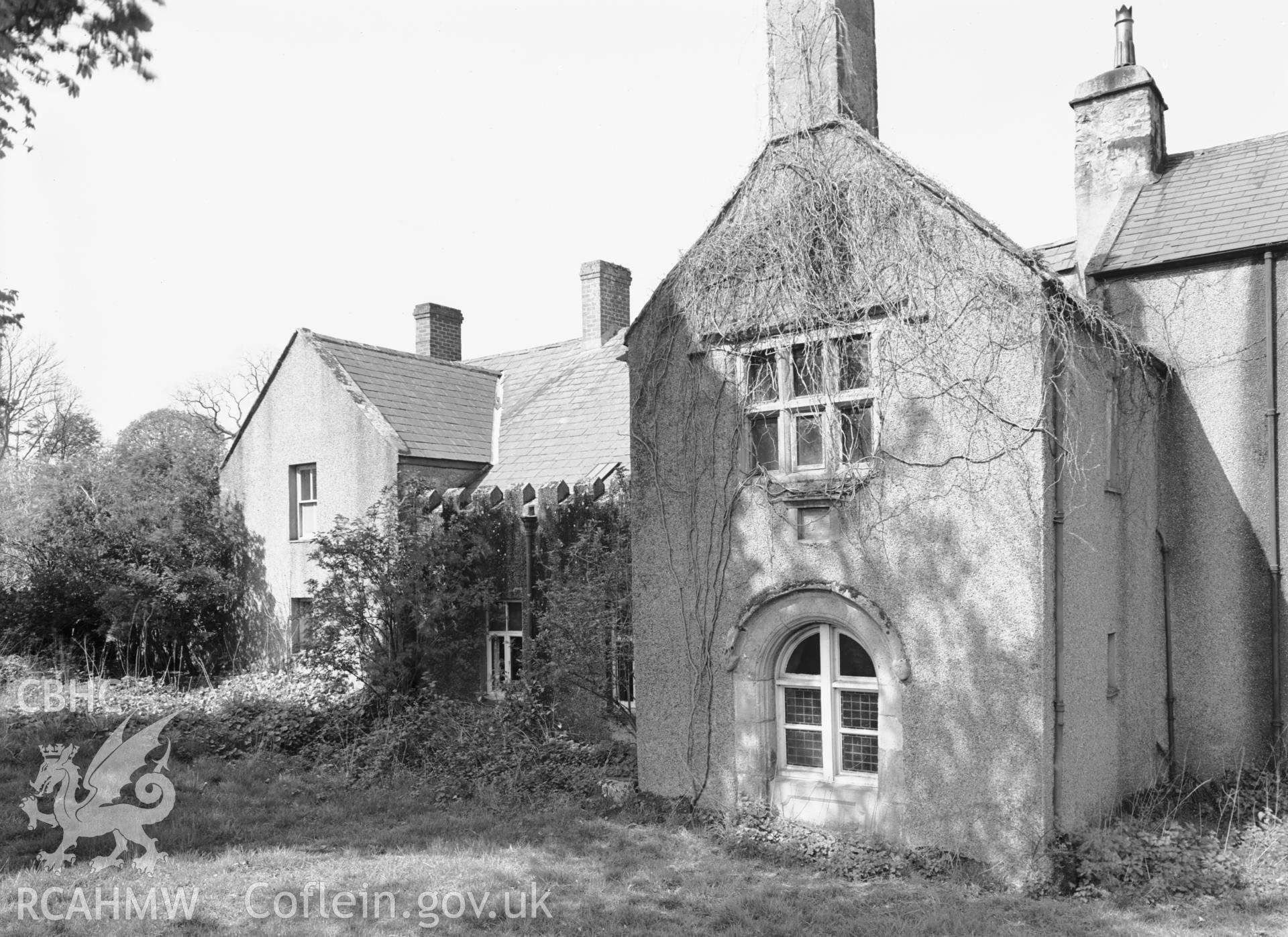 Exterior view showing the old south porch.