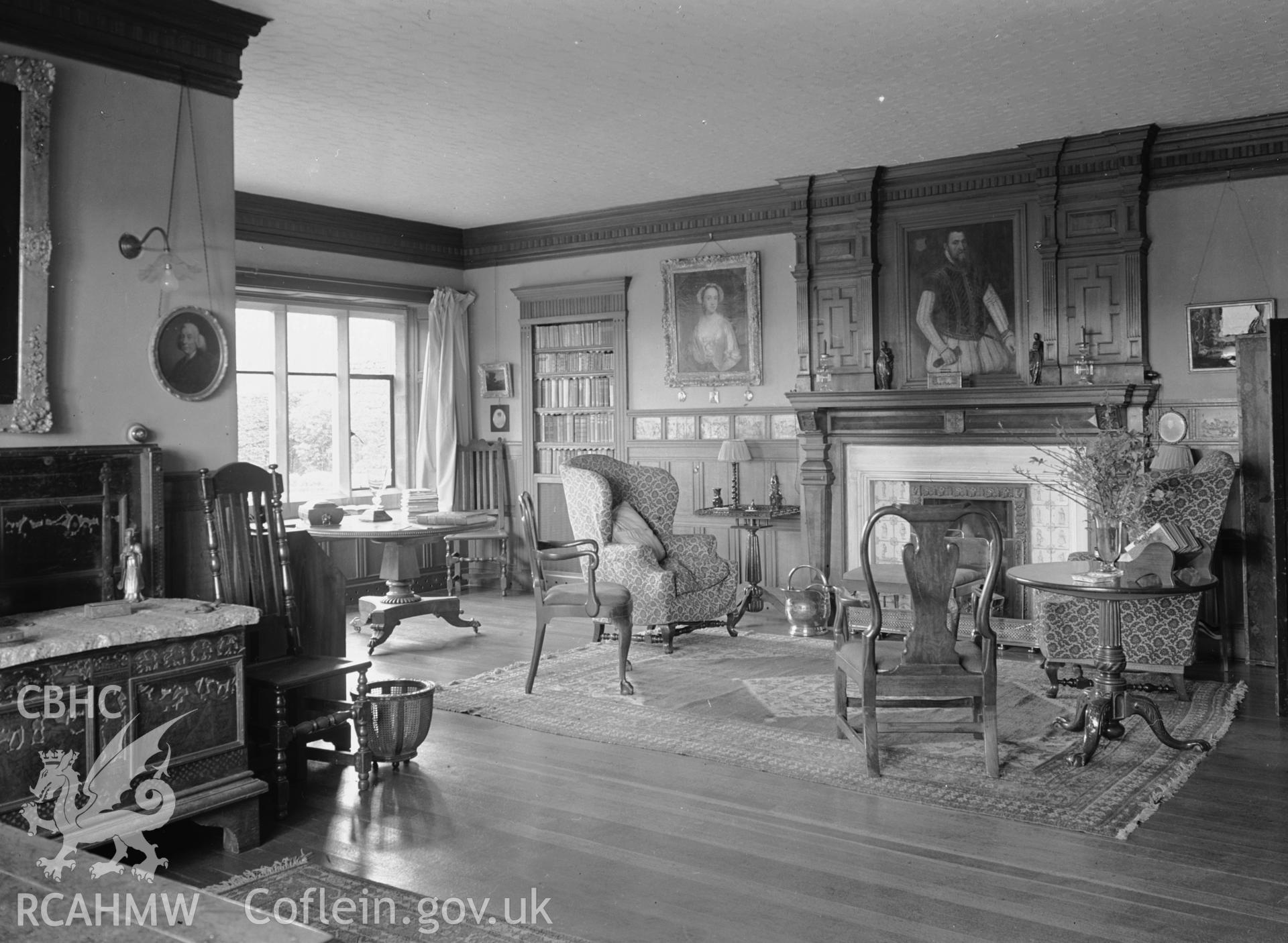 Interior view showing drawing room.