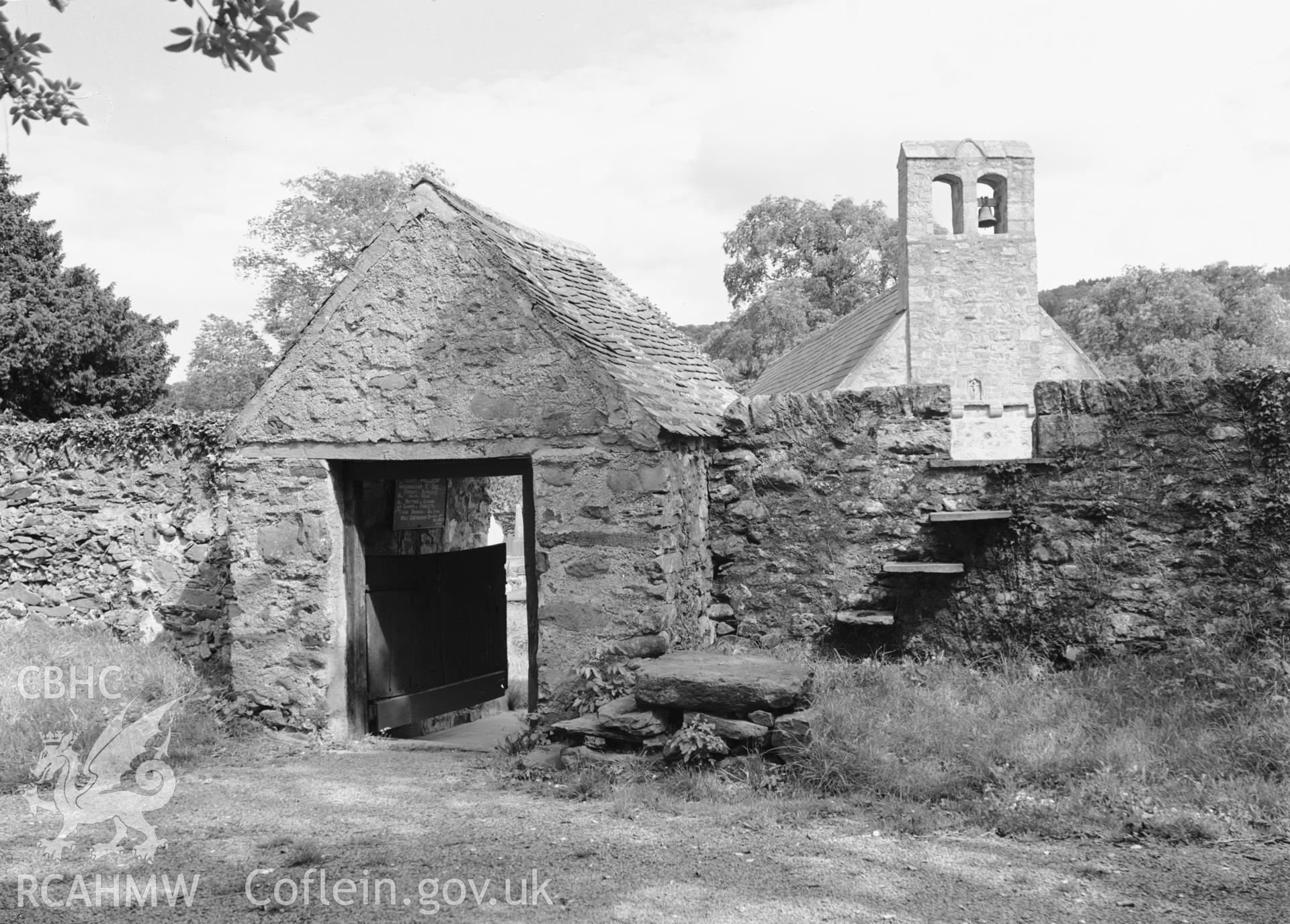 Lych gate and church from the west