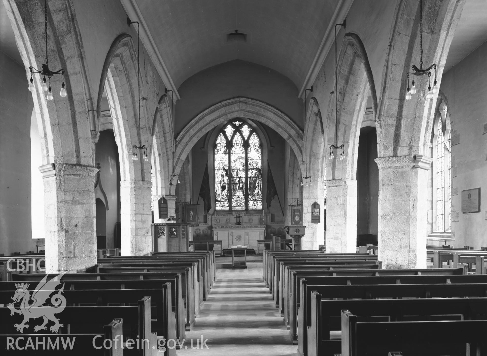 Interior view looking east.