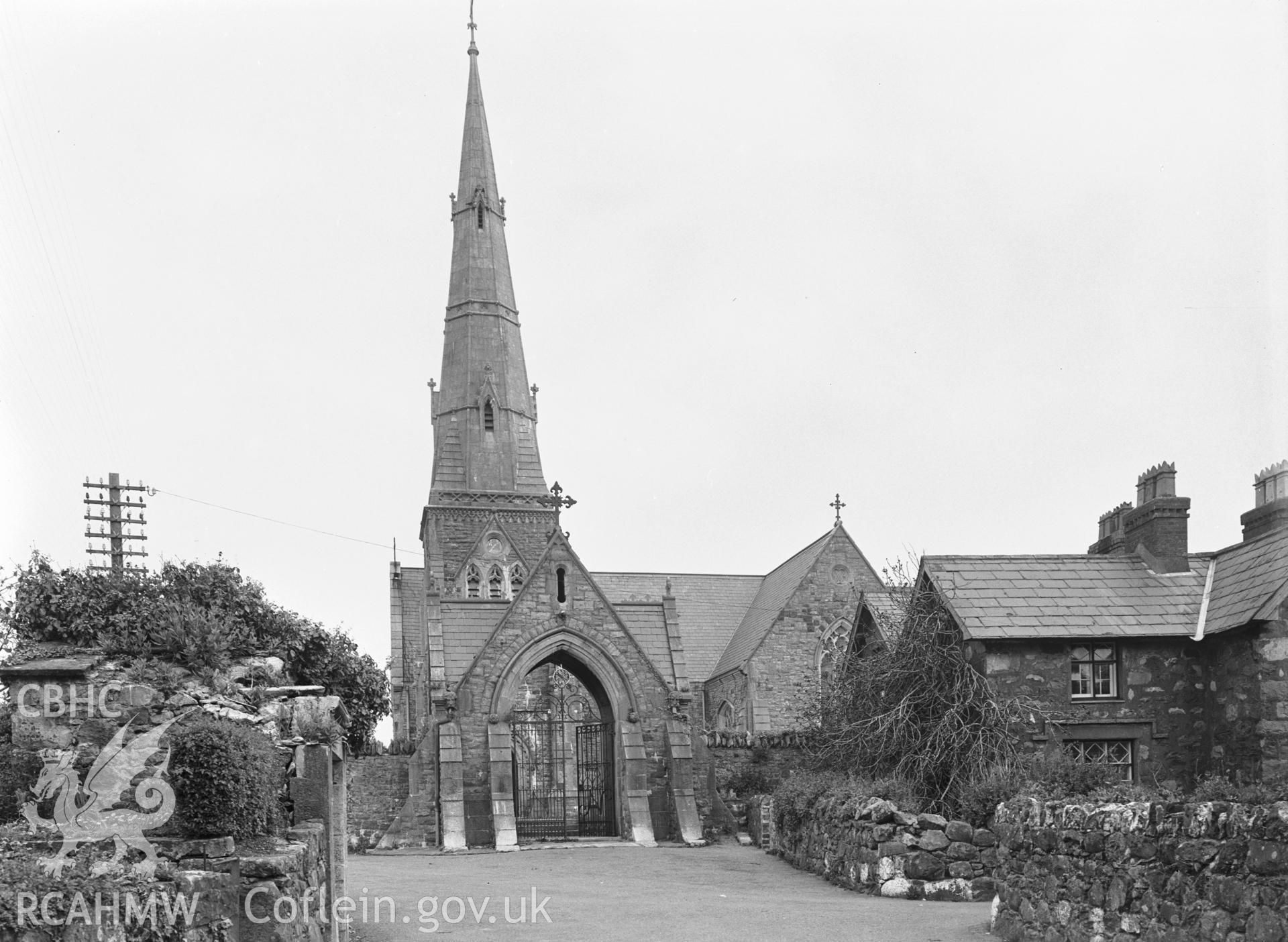 Exterior view from the south.