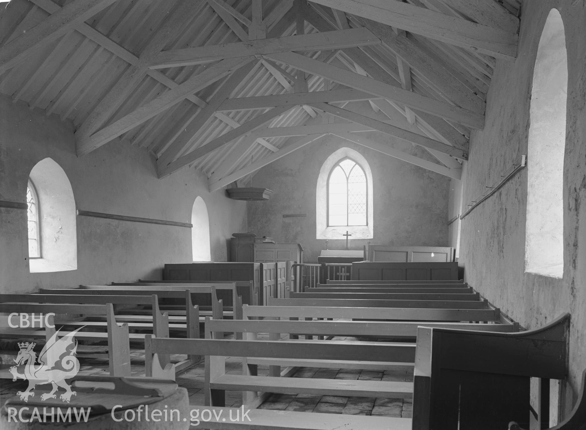 Interior view looking east.