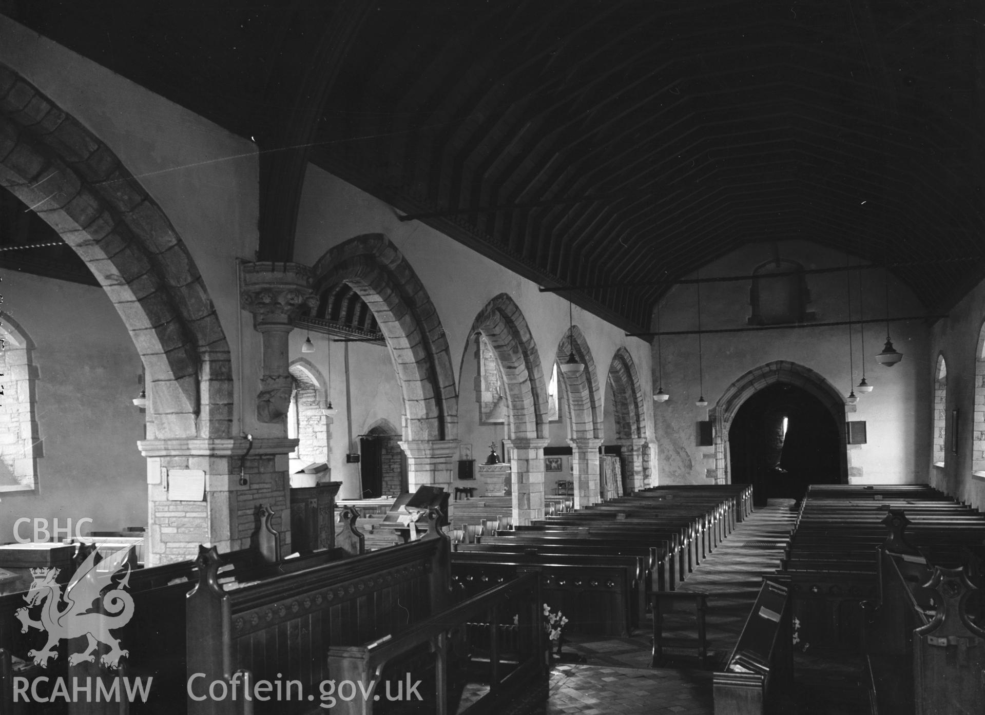 Interior view looking west.