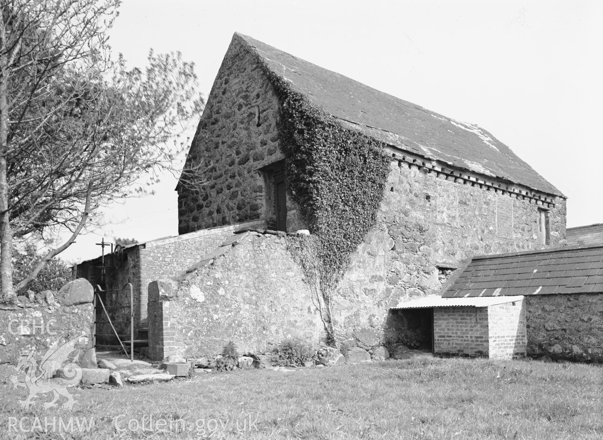 Exterior view of the brewery at Pengwern.