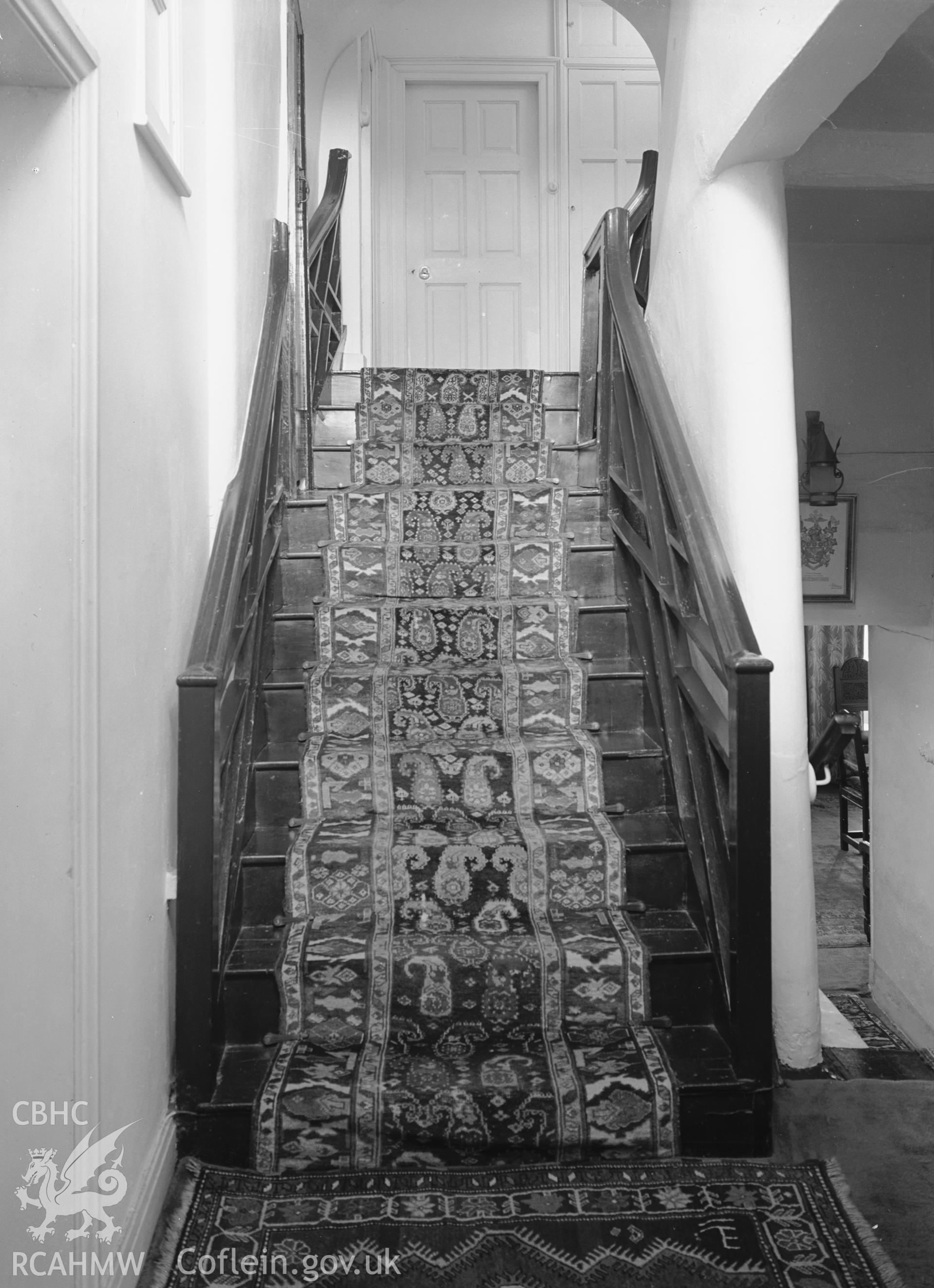 Interior view showing staircase.