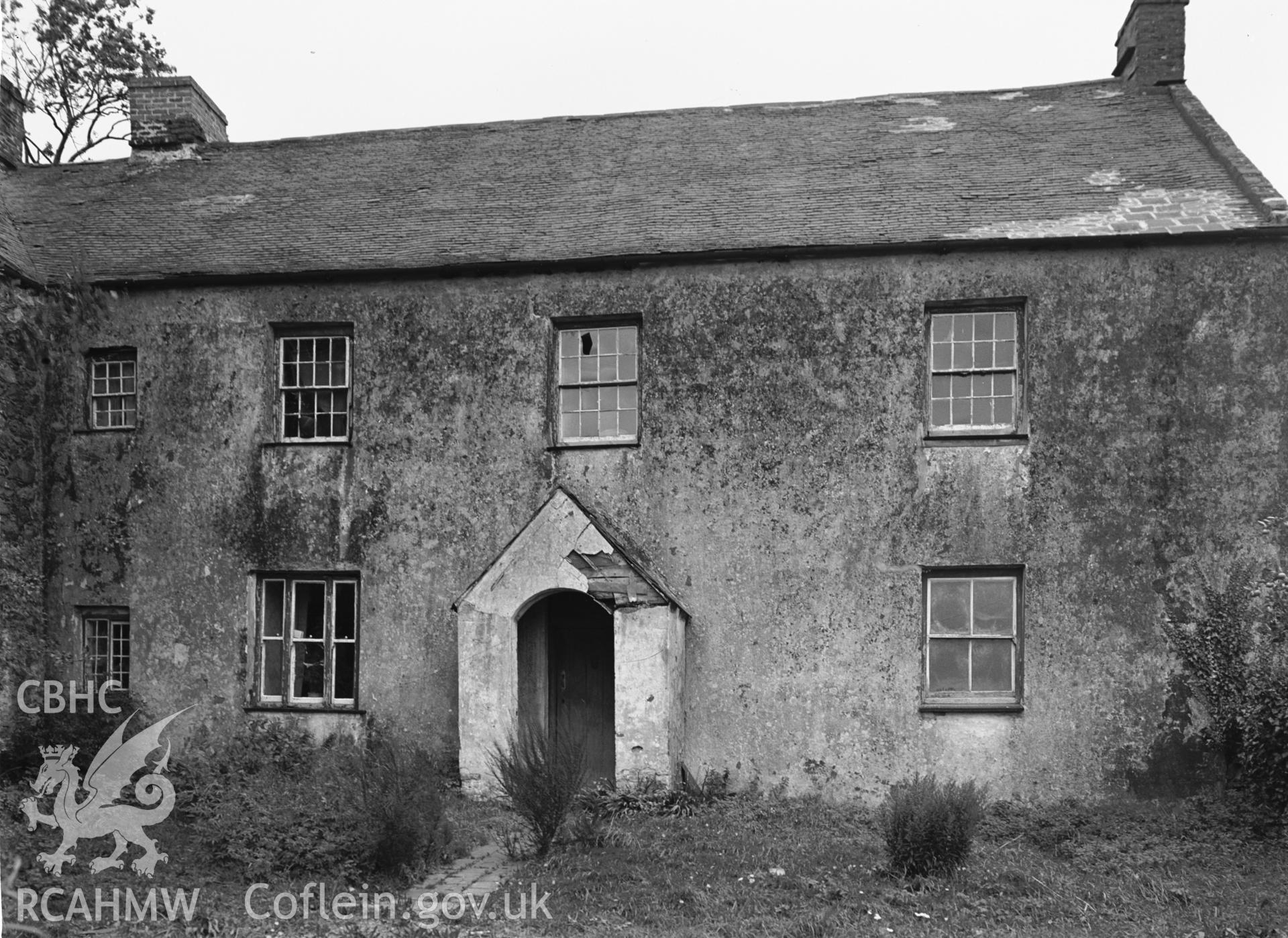 Exterior view showing south elevation.