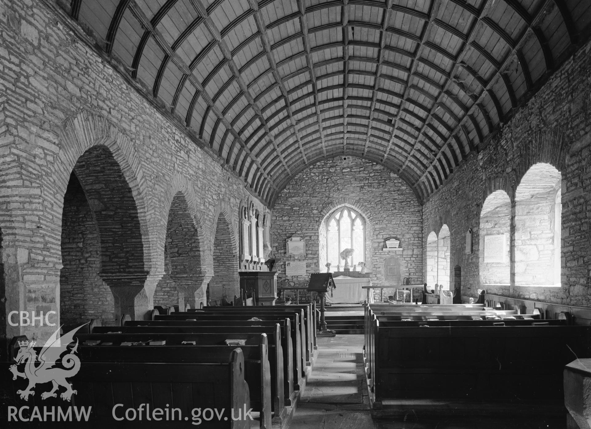 Interior view looking east.