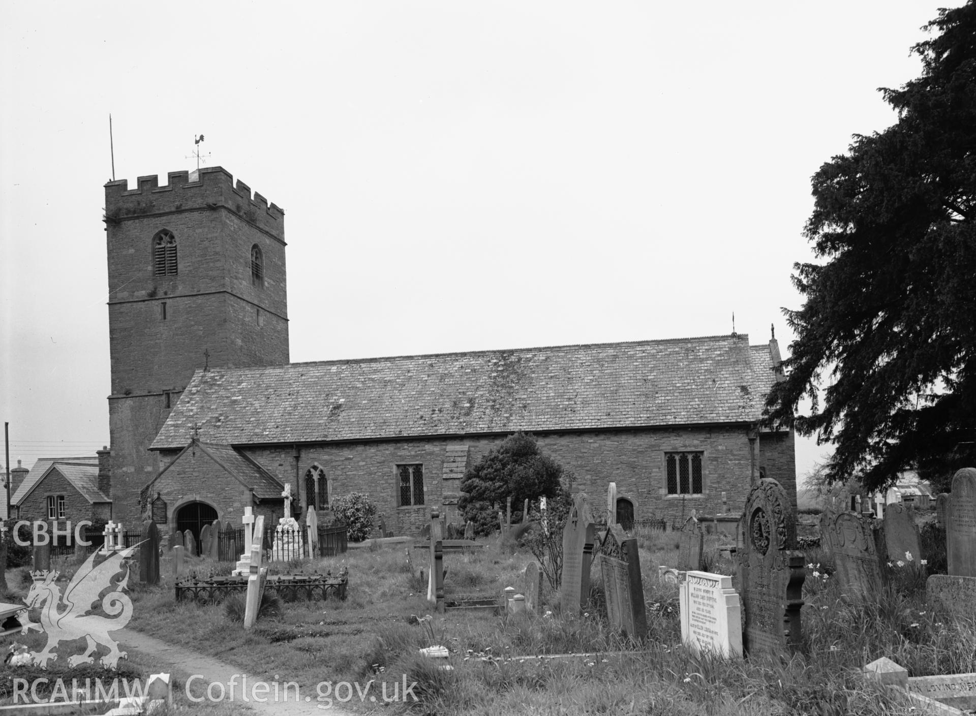 Exterior view from the south.