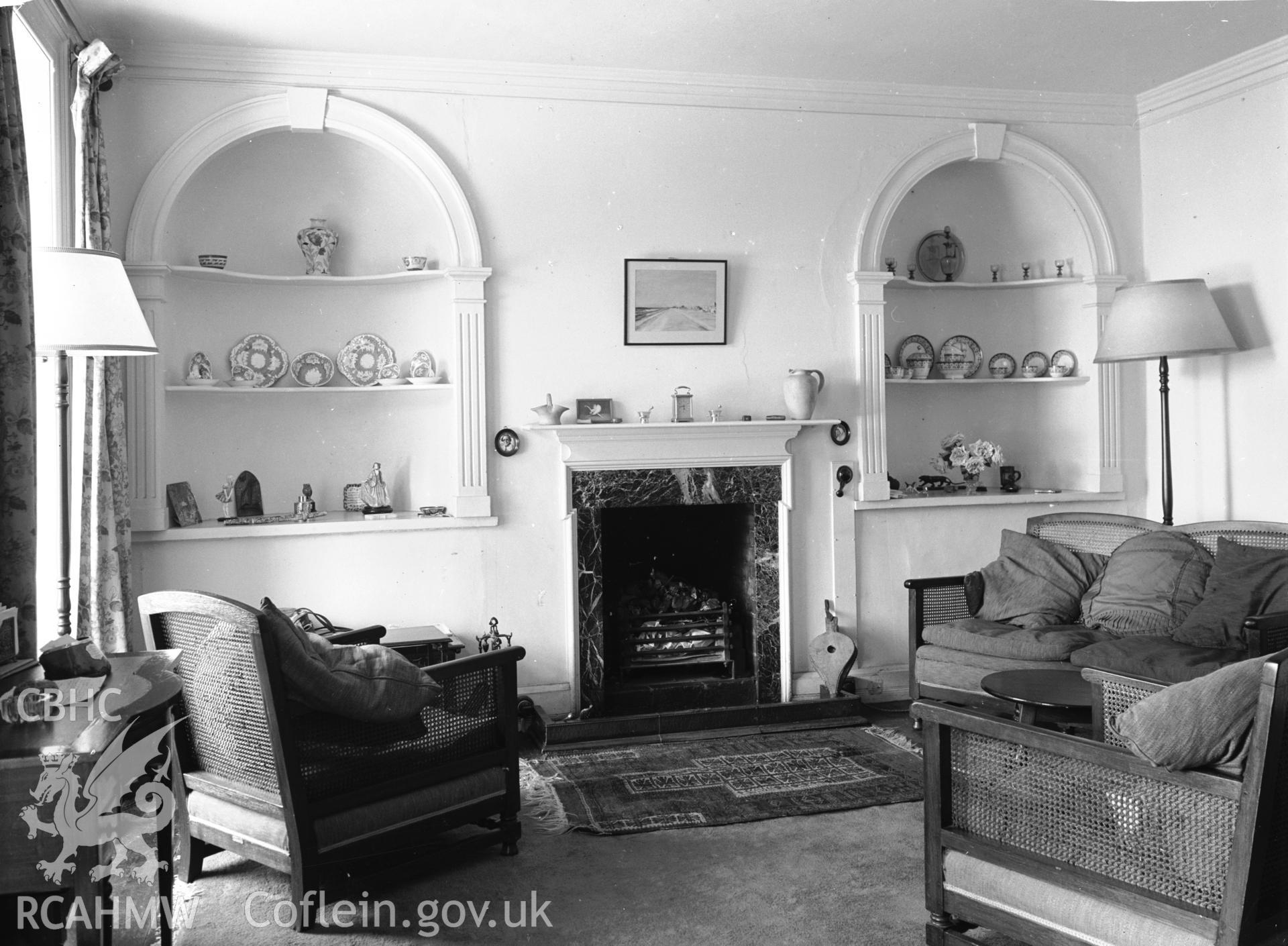 Interior view showing the dining room.