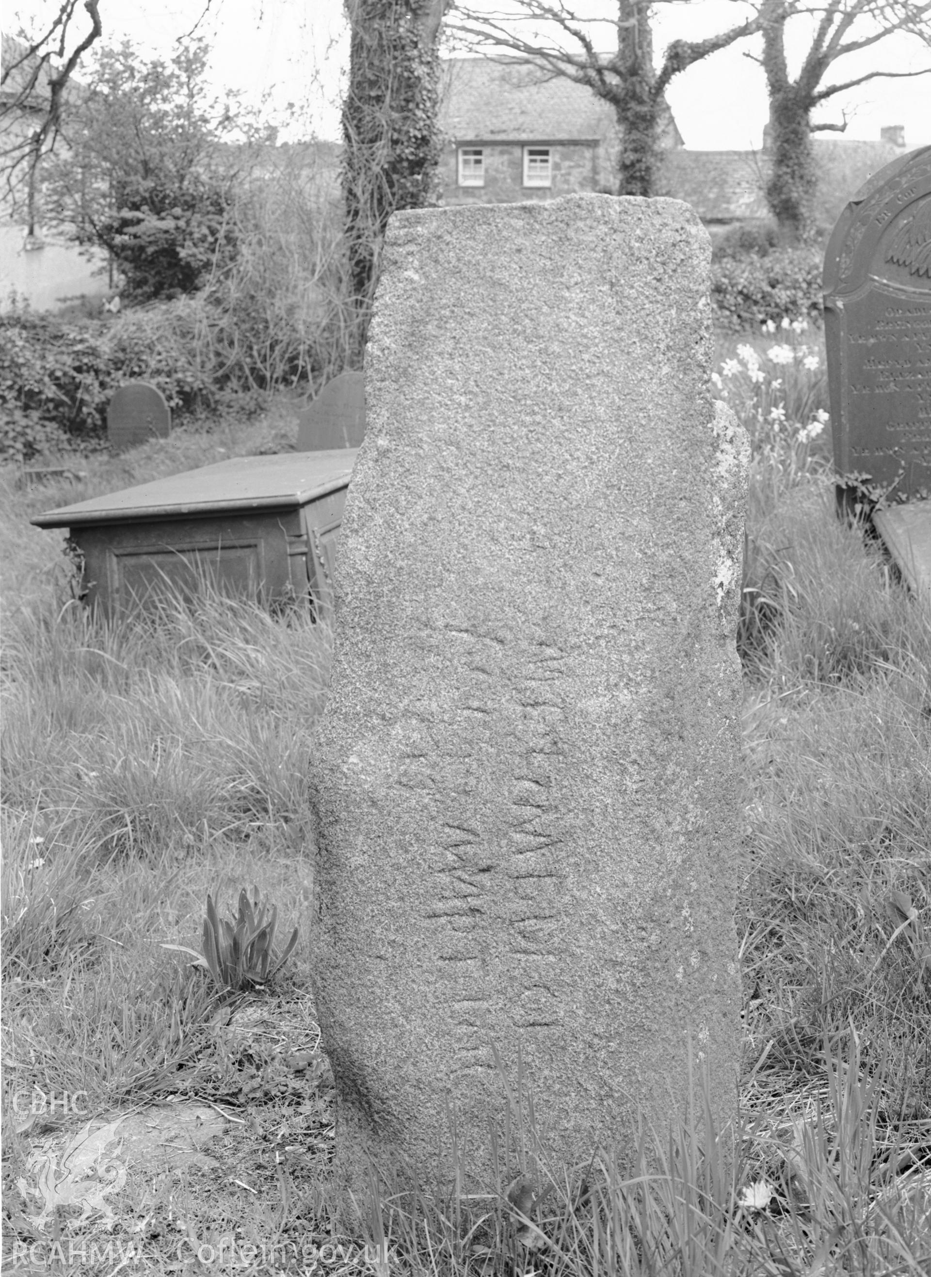 Inscribed stone.