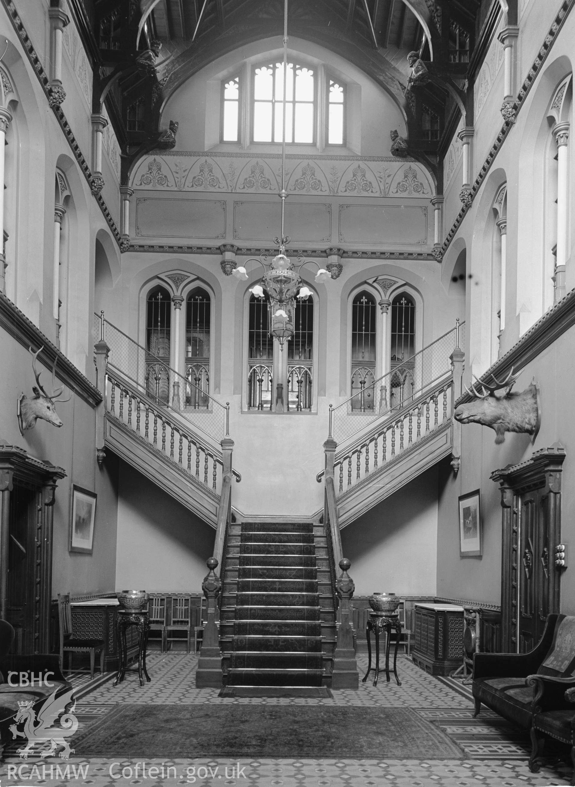 Interior view showing the staircase hall.