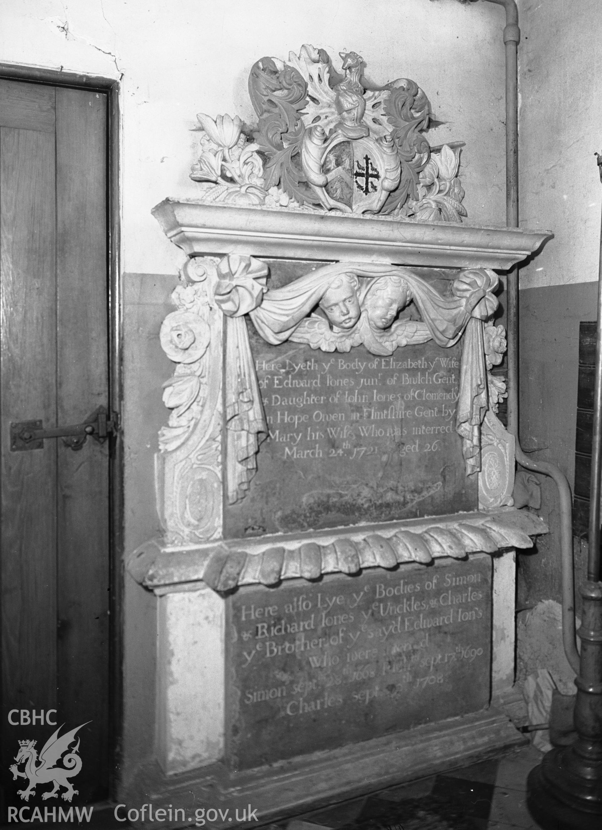 Interior: Elizabeth Jones memorial