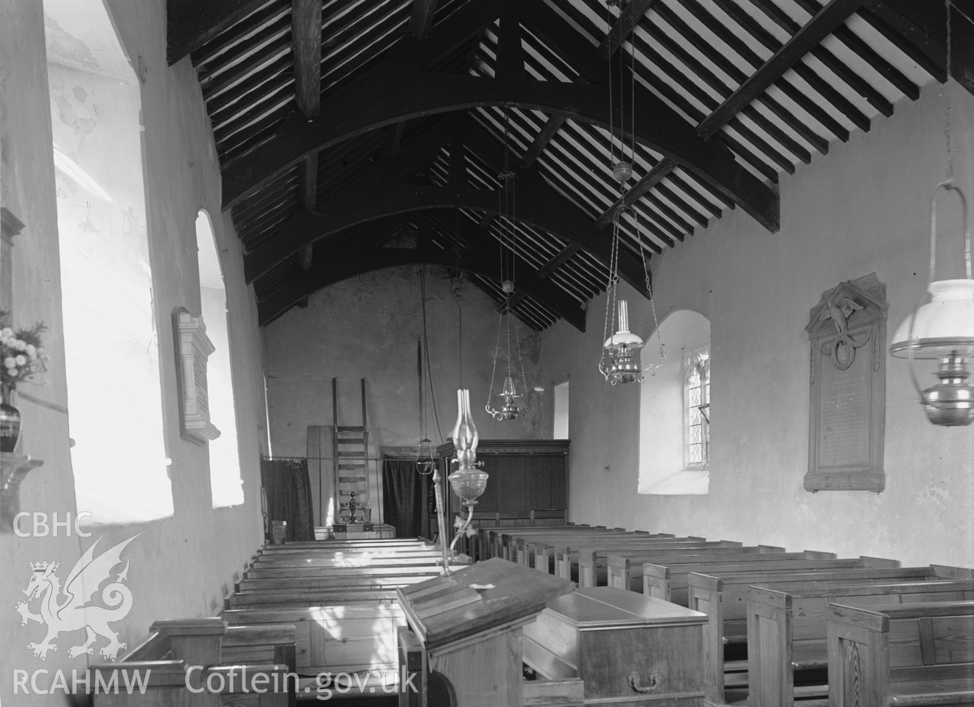 Interior view looking west.