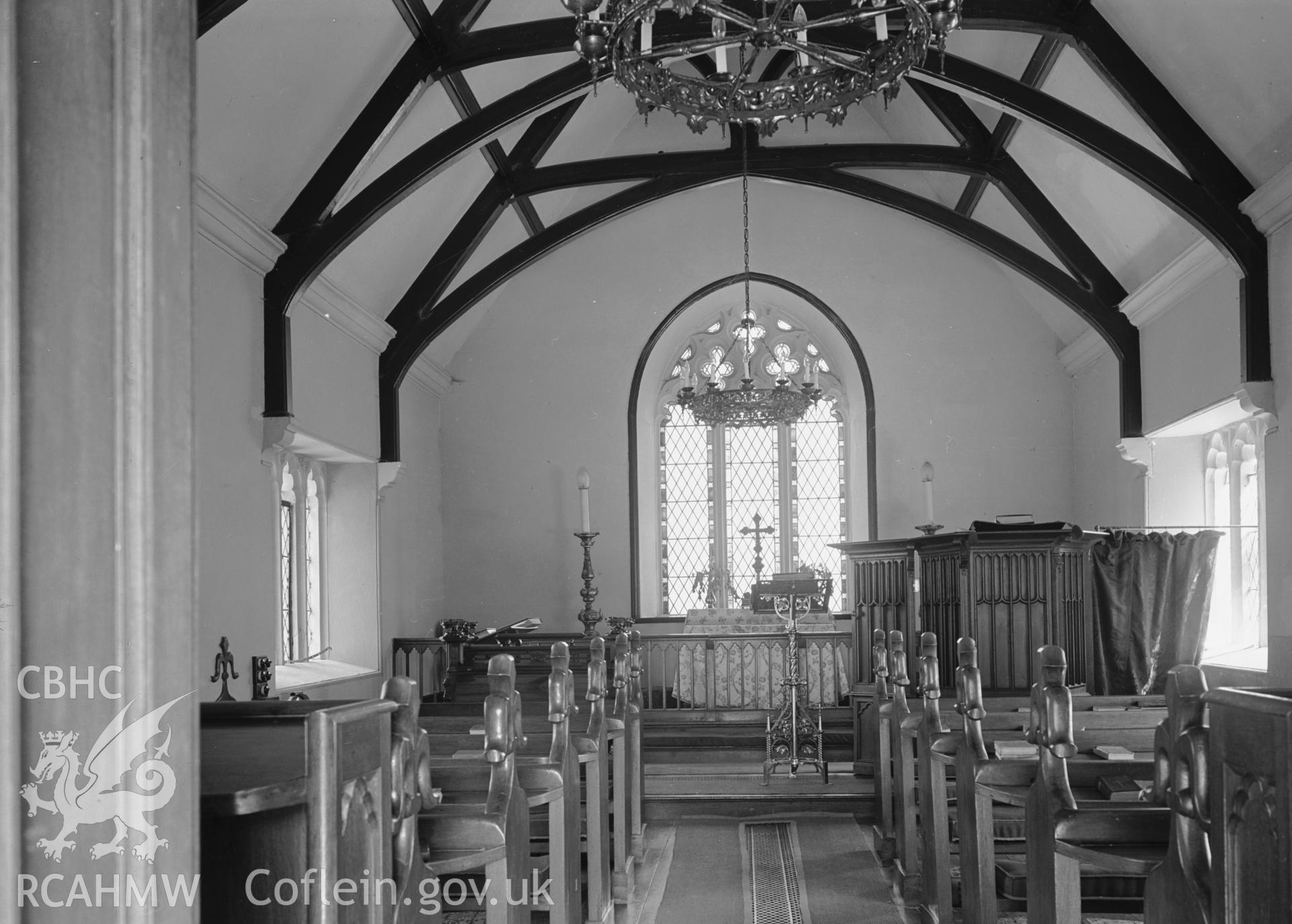 Interior view looking east.