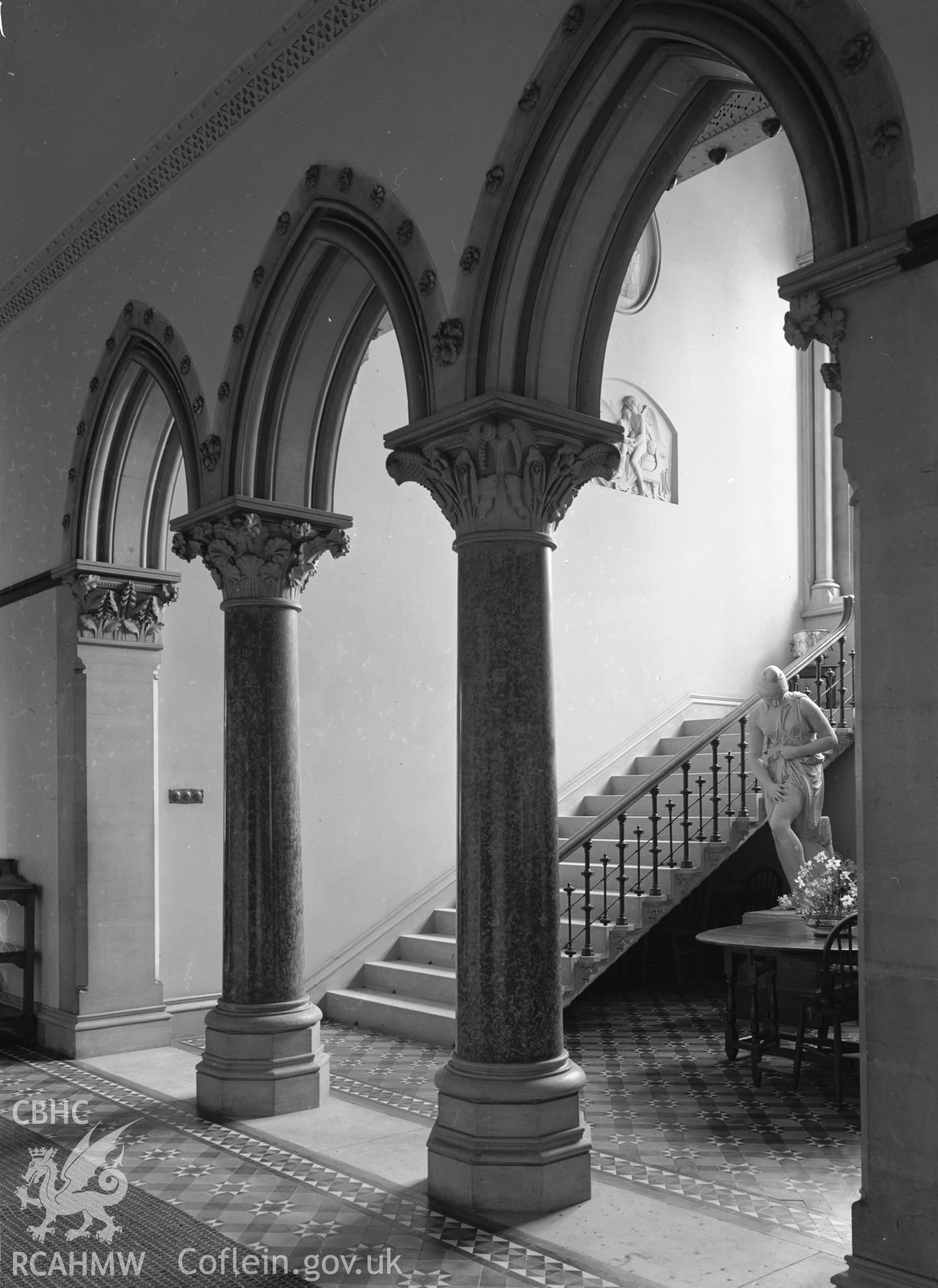 Interior view of main staircase