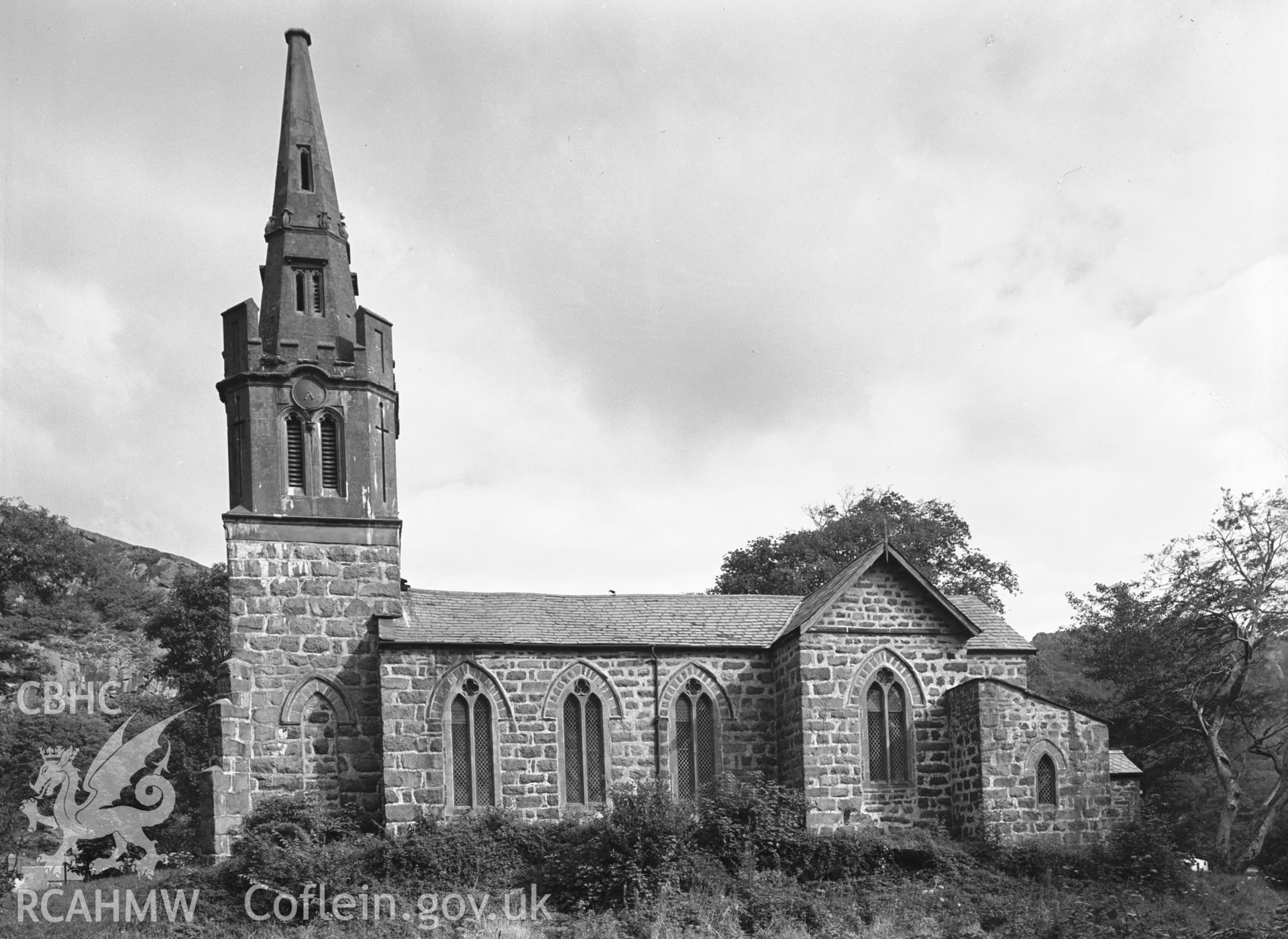 Exterior view from the south.